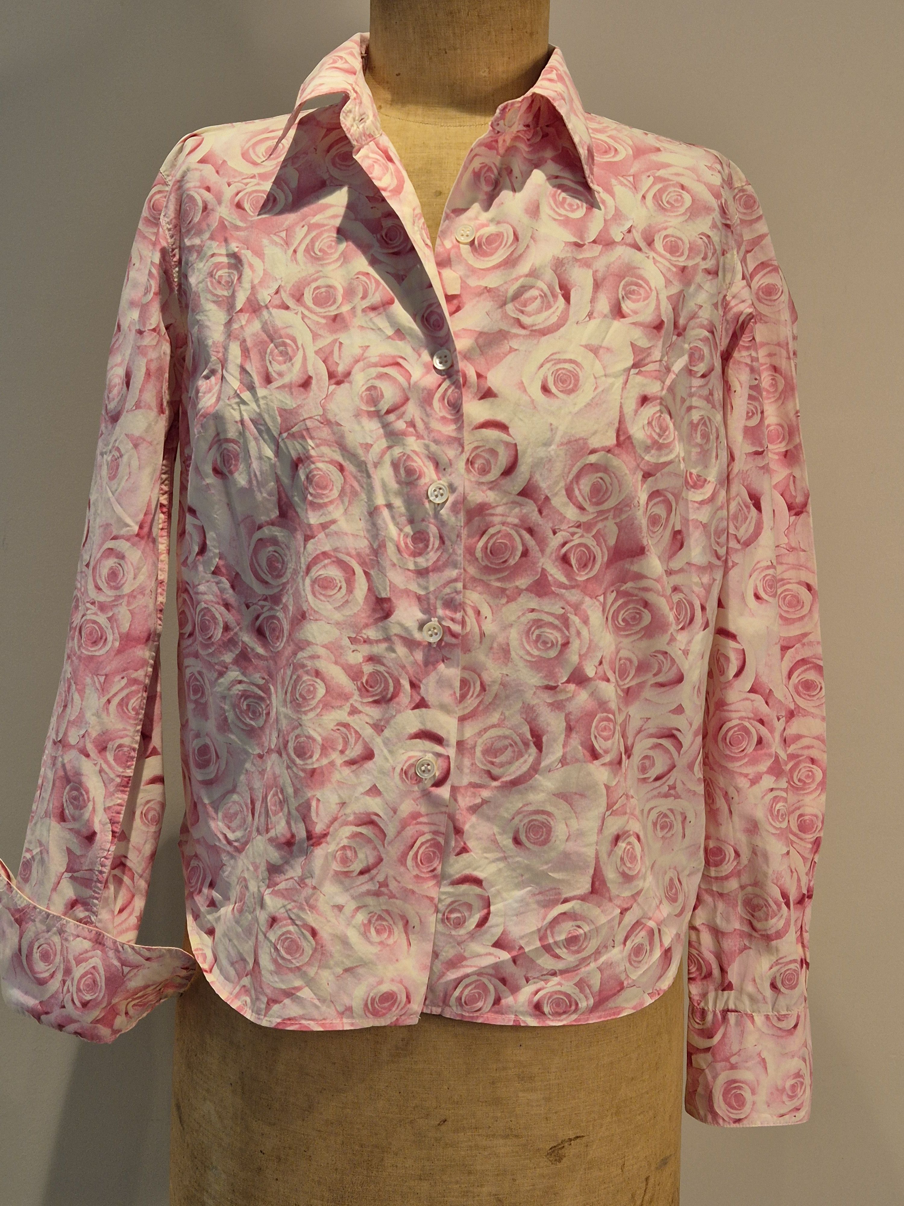 agnes b. AgnesB pink roses L/S shirt Size S / US 4 / IT 40 - 1 Thumbnail