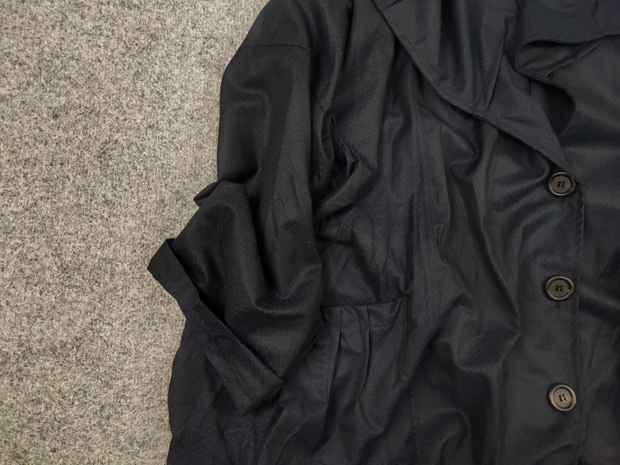 Vintage La Bass Germany Design Wool Blend Navy Oversized ligh Jacket Size XL / US 12-14 / IT 48-50 - 5 Thumbnail