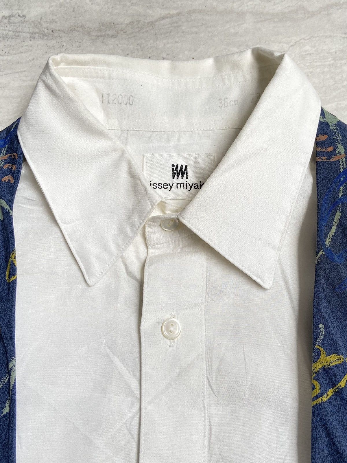 Issey Miyake ISSEY MIYAKE IM White Shirt Tie Size US S / EU 44-46 / 1 - 10 Thumbnail