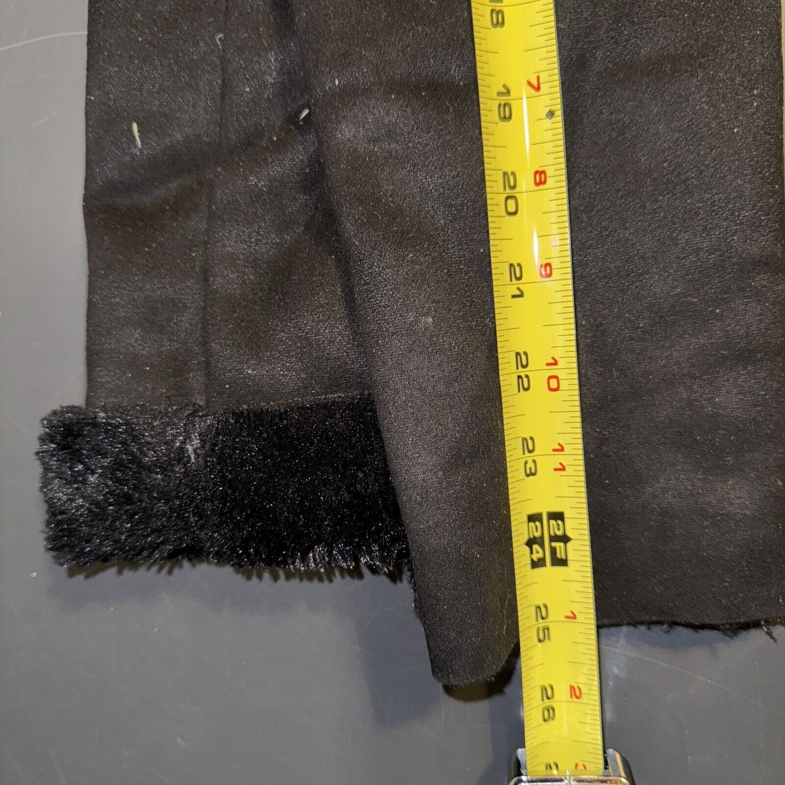 Black Label Black Label Cropped Biker Jacket Black Faux Suede Faux Shear Size L / US 10 / IT 46 - 23 Thumbnail