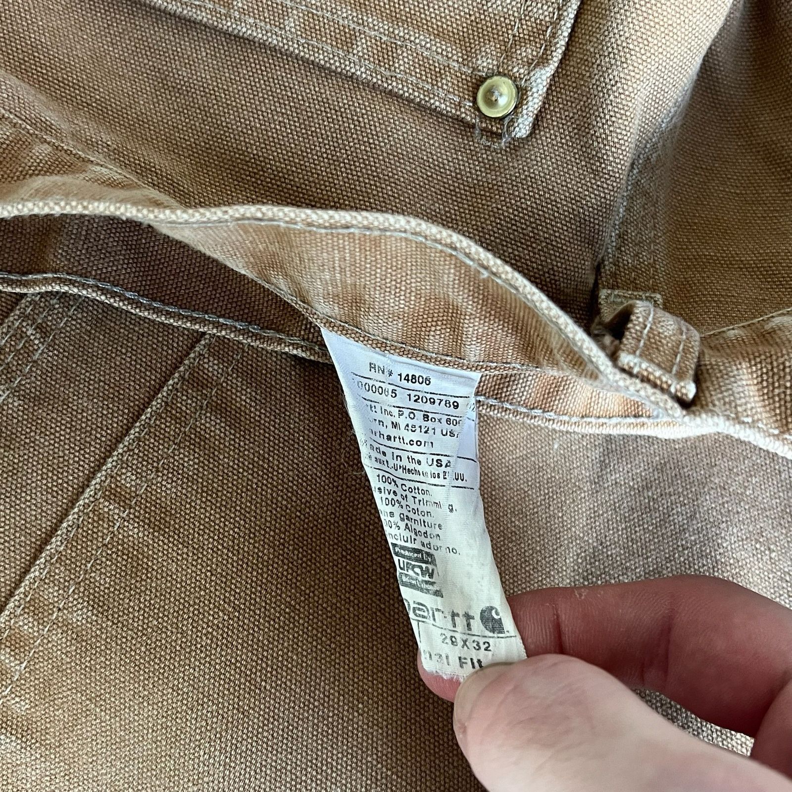 Carhartt × Vintage Carhartt brown double knee work wear carpenter pants Size US 27 - 8 Thumbnail