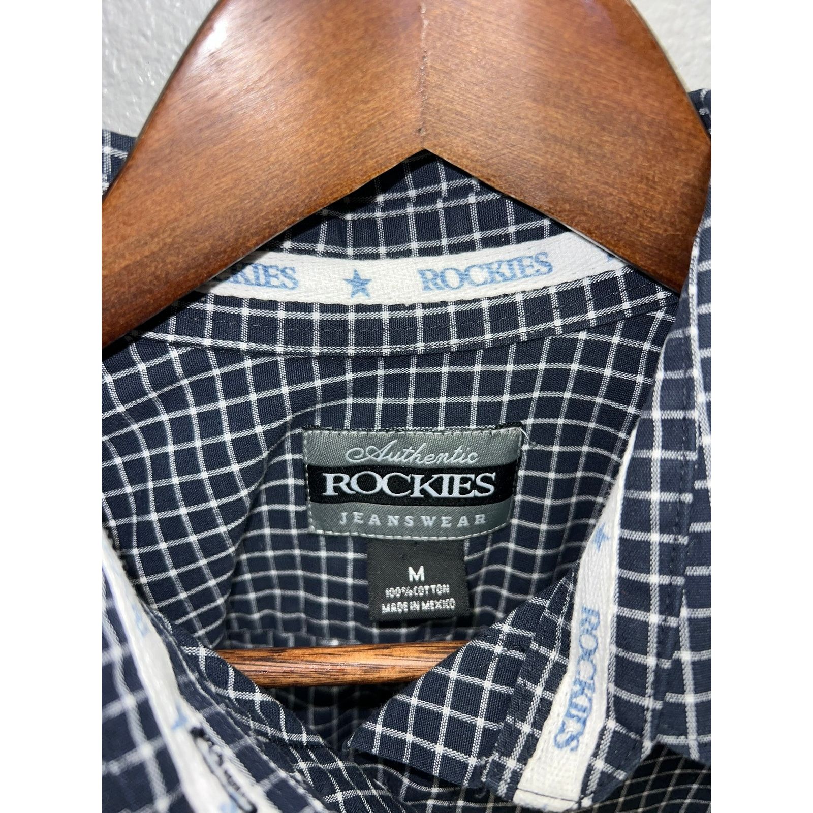 Vintage Womens Rockies Button Up Shirt Long Sleeve Black Medium Size M / US 6-8 / IT 42-44 - 5 Thumbnail