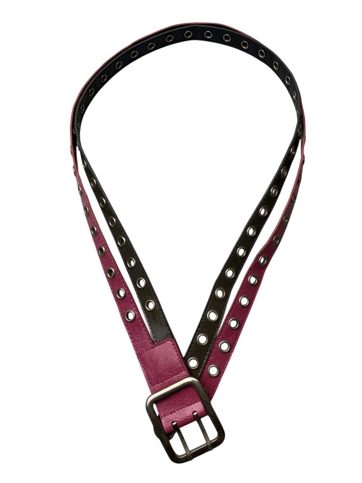 If Six Was Nine 2000's UGIZ Hybrid Ring Black Pink Y2K Belt Size ONE SIZE - 1 Thumbnail
