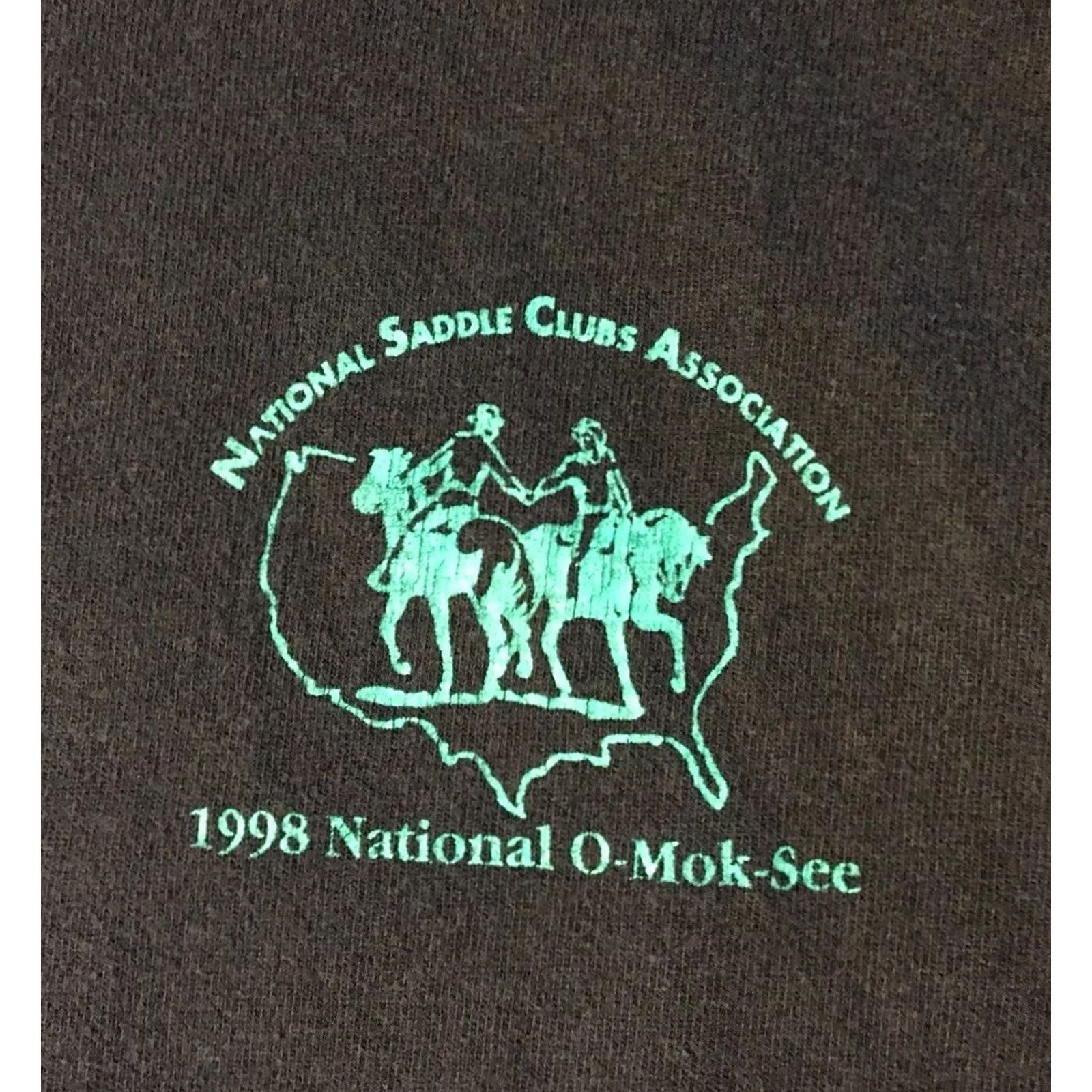 Fruit Of The Loom VINTAGE NSCA Horse Racing Excessive Speeds Preferred Shirt M Navy Blue USA Medical? Size US M / EU 48-50 / 2 - 4 Thumbnail
