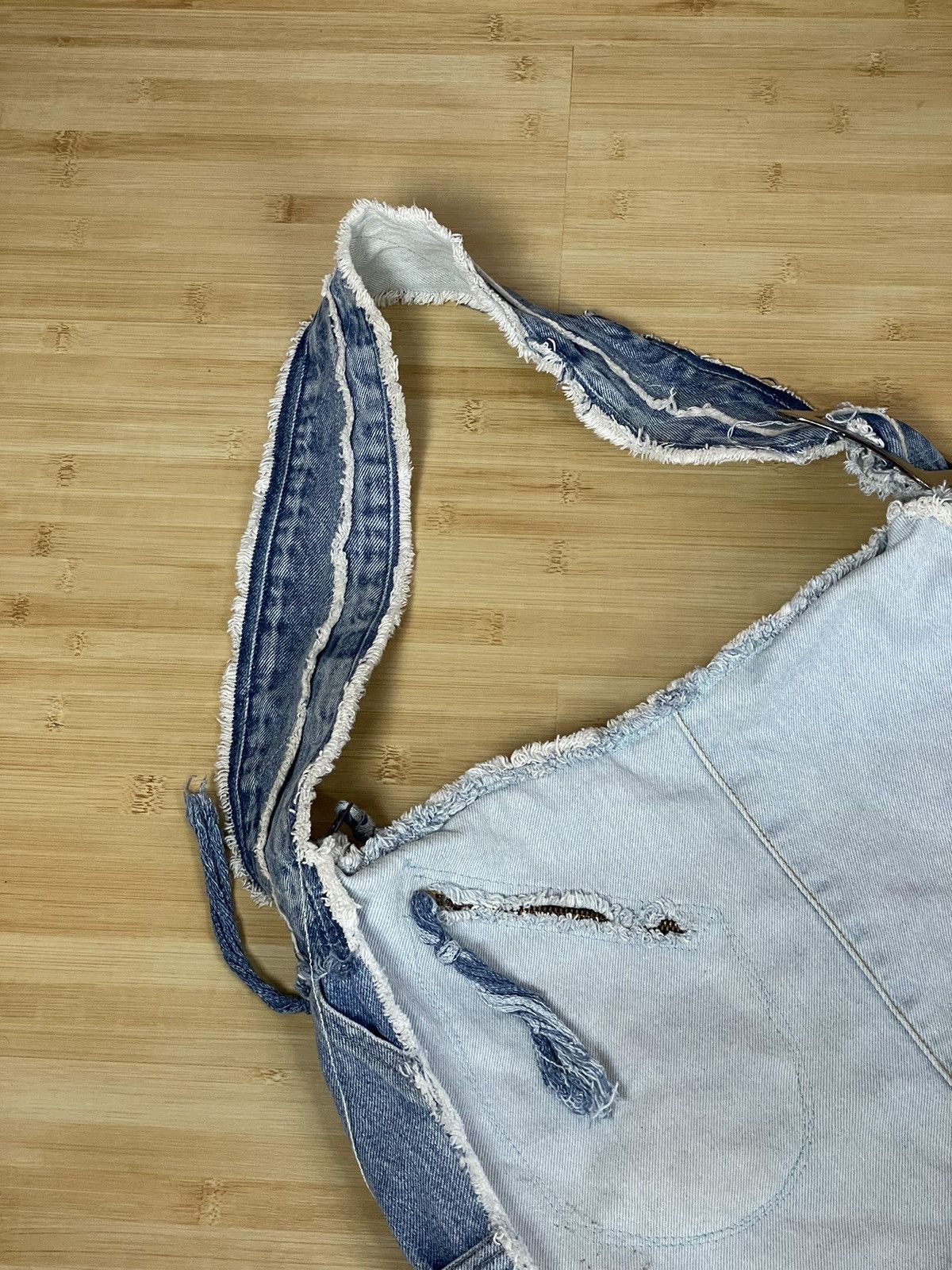 Japanese Brand × Vintage Vntg Japan Handmade Crossbody Denim Jeans Bag Y2k Size ONE SIZE - 15 Thumbnail