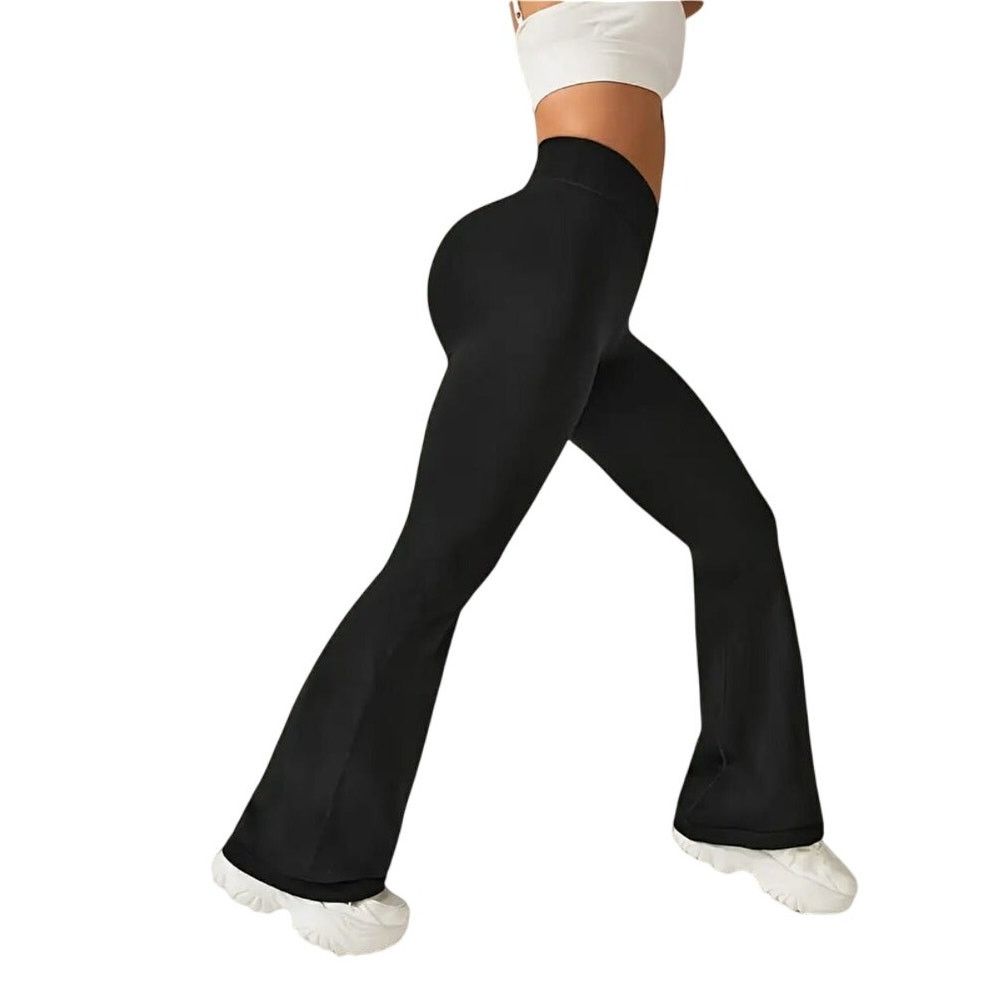 Other High-Waisted Black Flare Leggings Yoga Stretch Pants Small Size 25" / US 0 / IT 36 - 4 Thumbnail