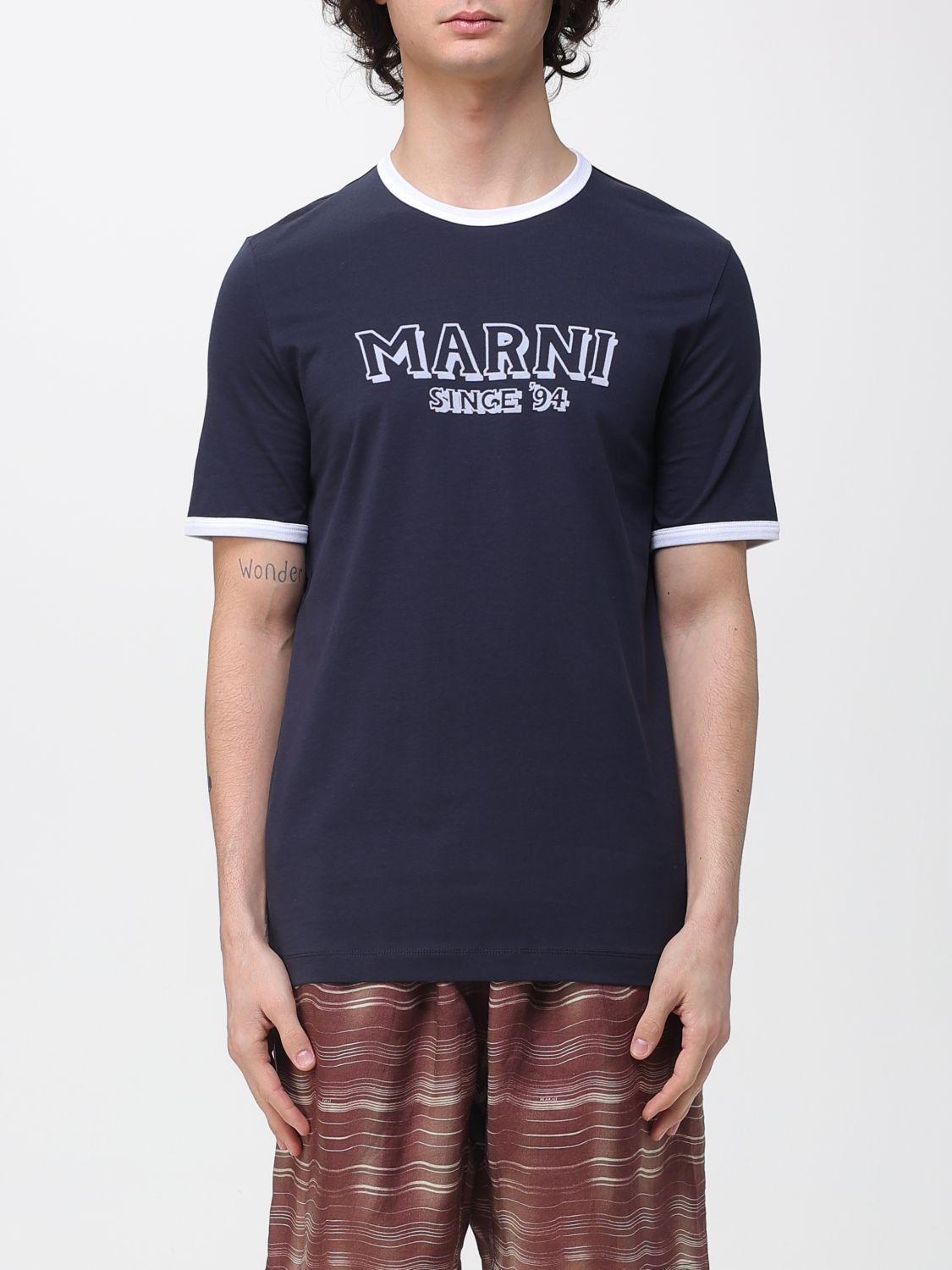 Marni Marni T-Shirt Men Blue Size US L / EU 52-54 / 3 - 1 Thumbnail