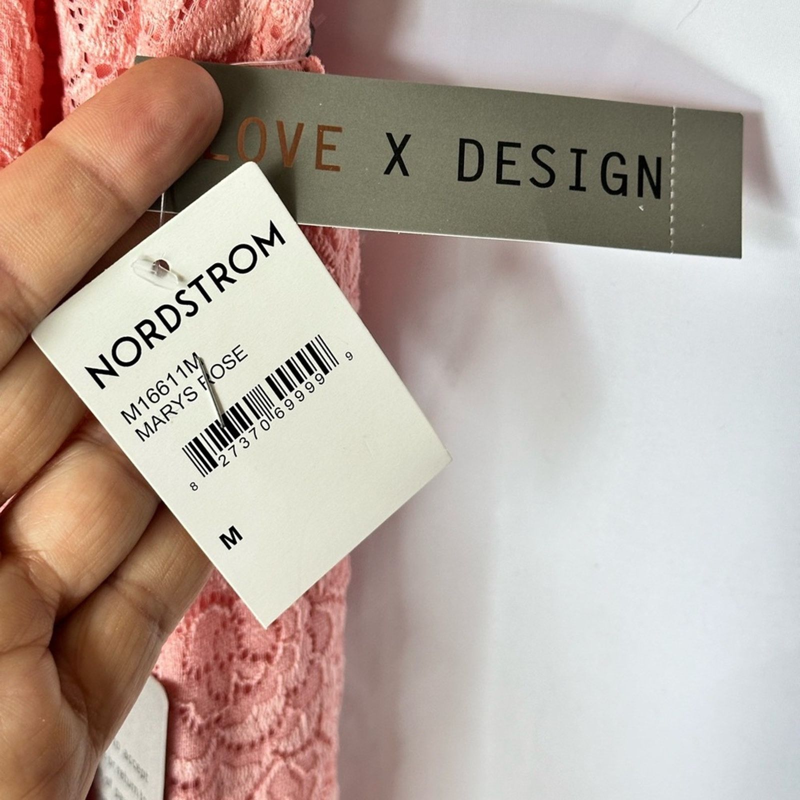 Other NWT Love X Design Classic Pink Vesta Stretch Lace Maxi Dress Size M / US 6-8 / IT 42-44 - 6 Thumbnail