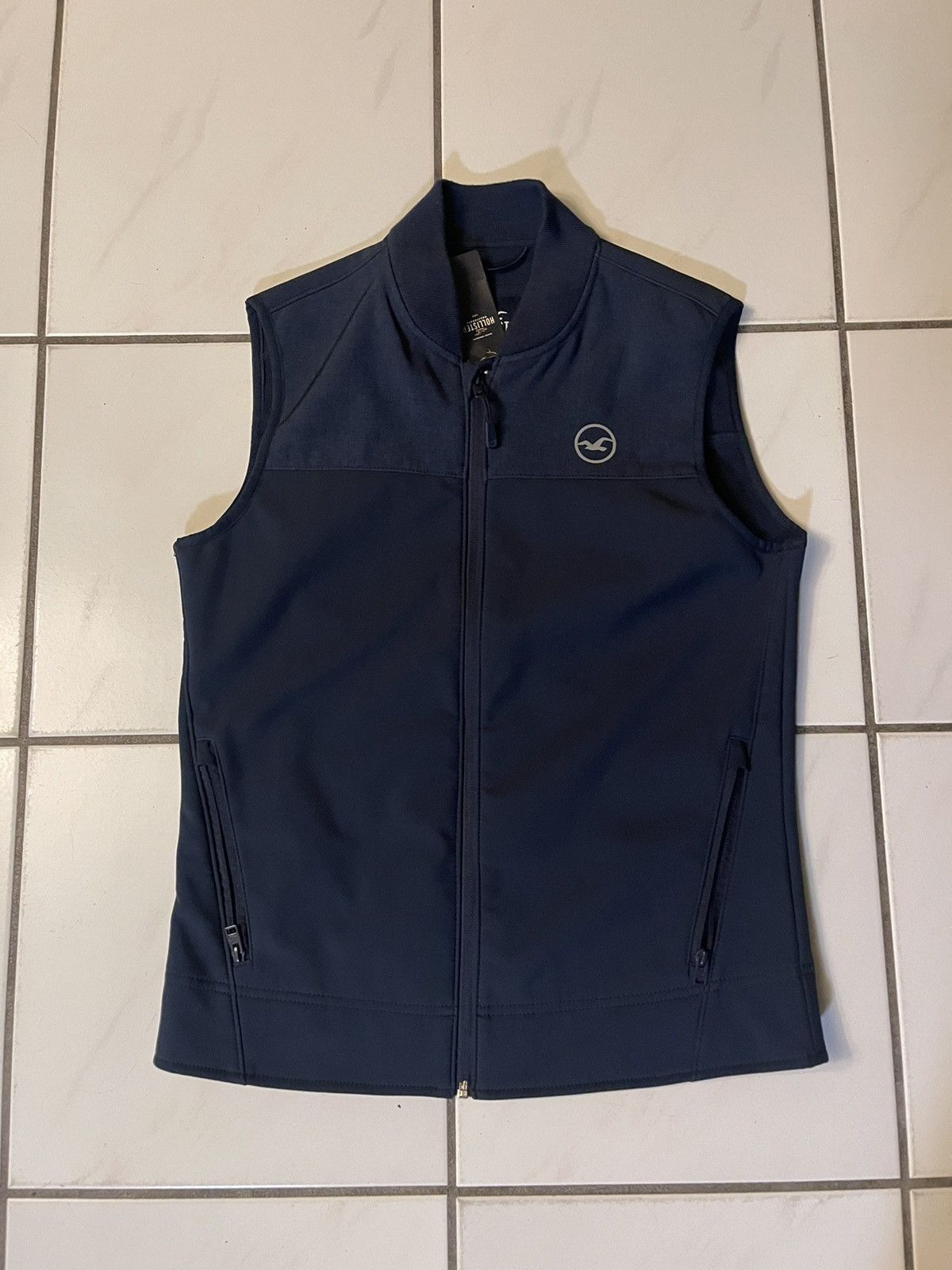 Hollister Hollister Softshell Vest Jacket Mens XS Blue Full Zip Size US XS / EU 42 / 0 - 1 Thumbnail