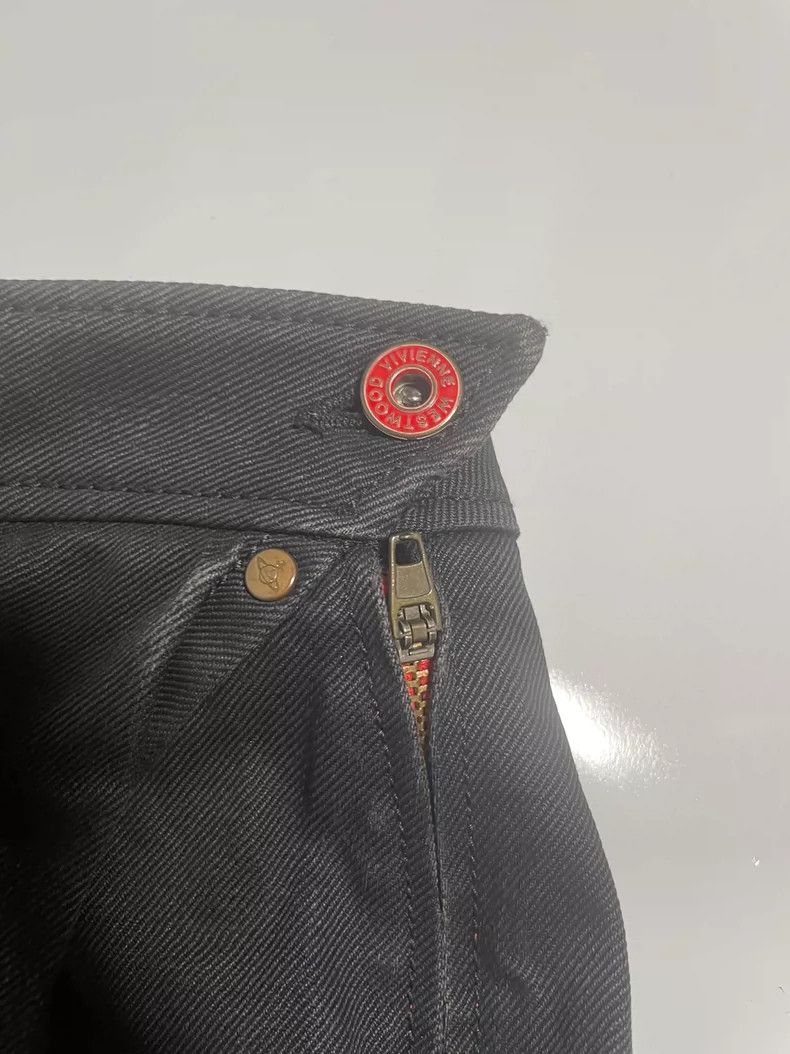 Vivienne Westwood Vivienne Westwood Distorted black denim skirt Size 26" / US 2 / IT 38 - 5 Thumbnail