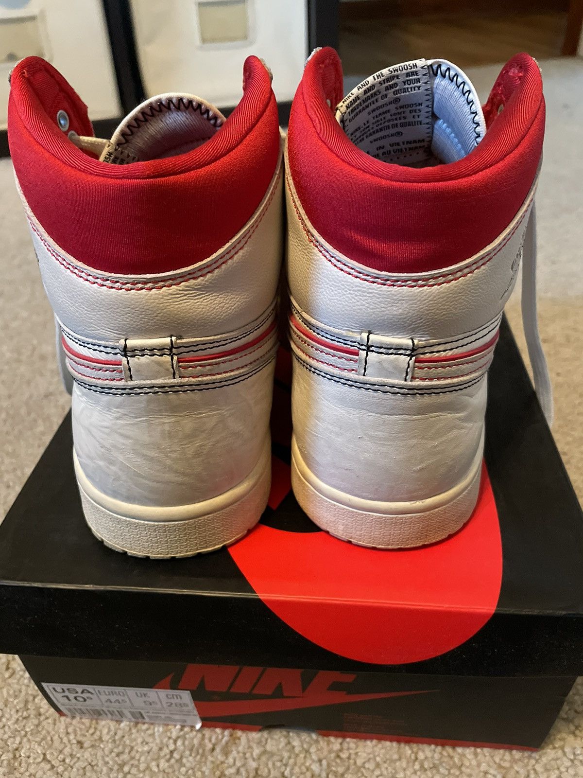 Jordan Brand × Nike Jordan 1 Phantom Gym Red Size US 10.5 / EU 43-44 - 7 Thumbnail