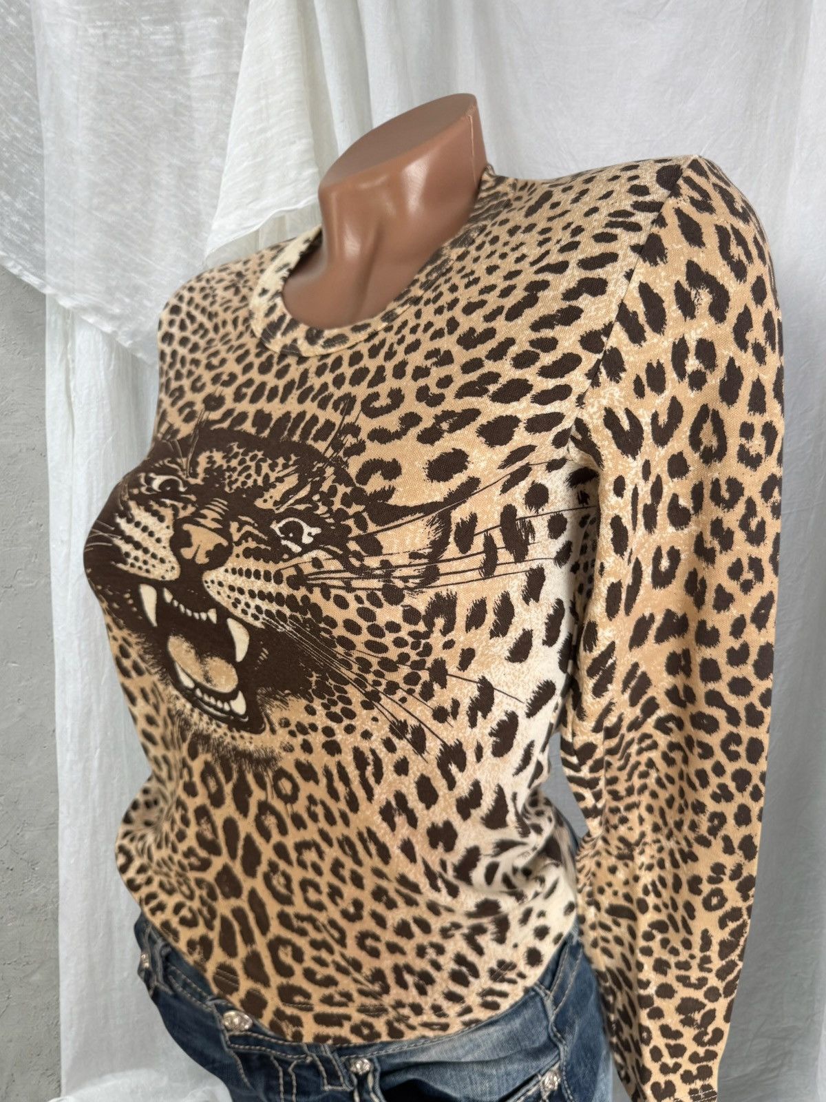 Hysteric Glamour 2000’s Aesthetic Super Sexy Leopard Printed Long Sleeve Top Size S / US 4 / IT 40 - 6 Thumbnail