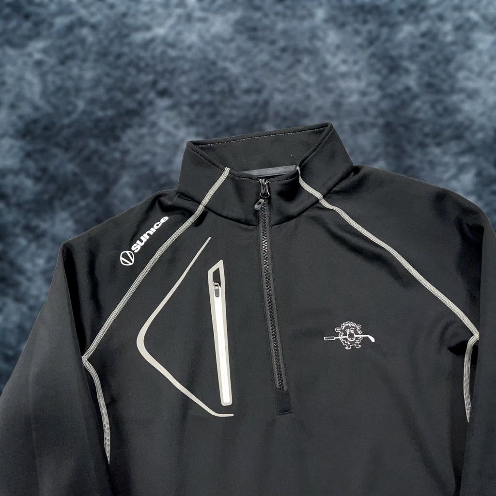 Logo 7 Sunice Jacket Mens XL Black 1/4 Zip Allendale Golf Pullover Black Sheep Logo Shirt Size US XL / EU 56 / 4 - 1 Thumbnail