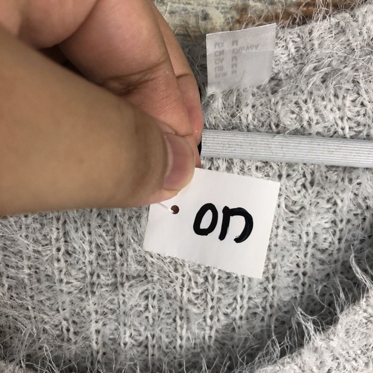 Homespun Knitwear × Japanese Brand DL H&M Grey Mohair shaggy fur Knitwear #C032 Size M / US 6-8 / IT 42-44 - 10 Thumbnail