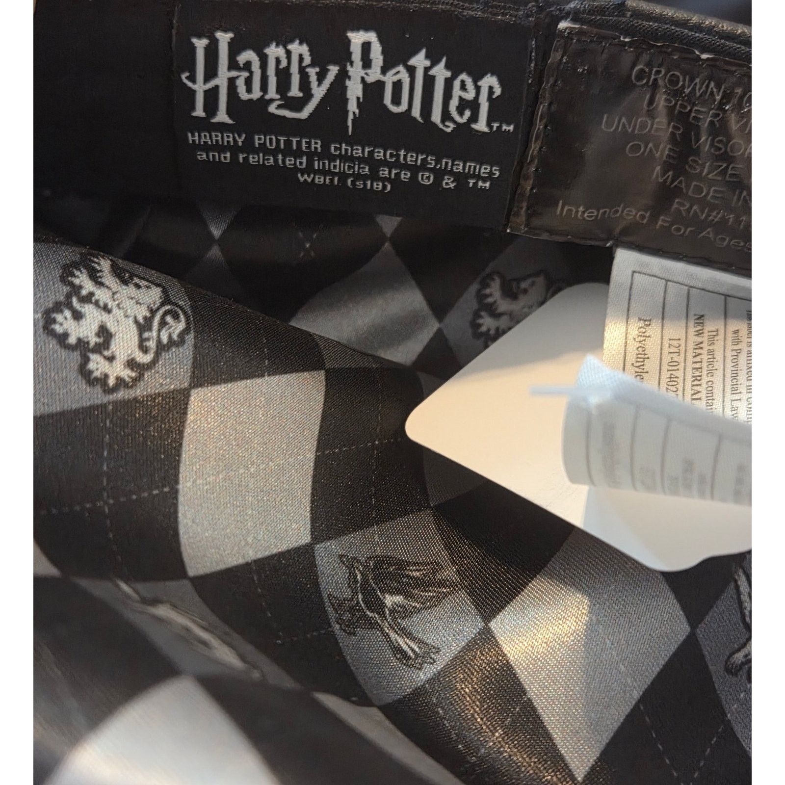 Disney Chic Black Velvet Harry Potter Castle Fisherman Hat Size ONE SIZE - 6 Thumbnail