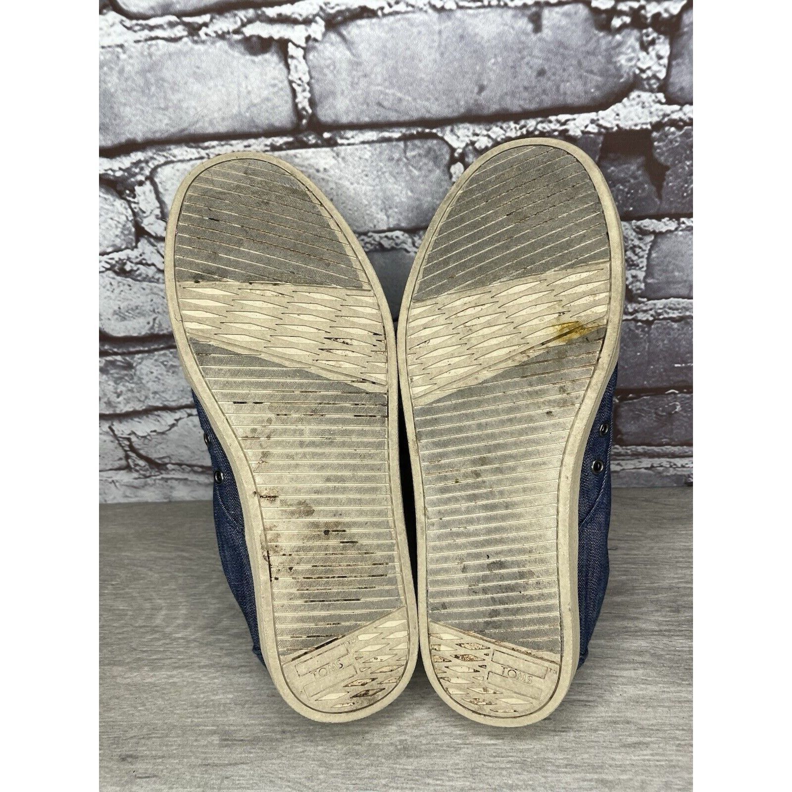 Toms Toms Denim Blue Canvas Lace Up Comfort Casual Sneakers Shoes Size US 9 / EU 42 - 6 Thumbnail