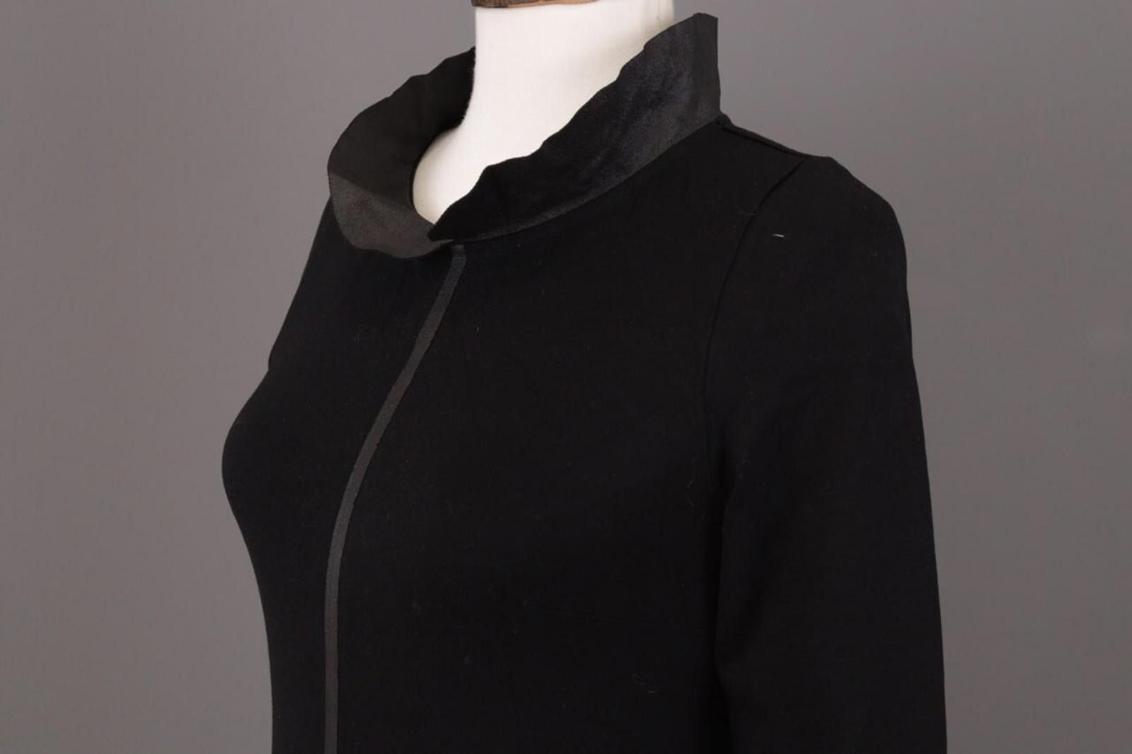 Designer Cop Copine Nikko Robe Black 3/4 Sleeve A-Line Dress Size 36 Size M / US 6-8 / IT 42-44 - 8 Thumbnail