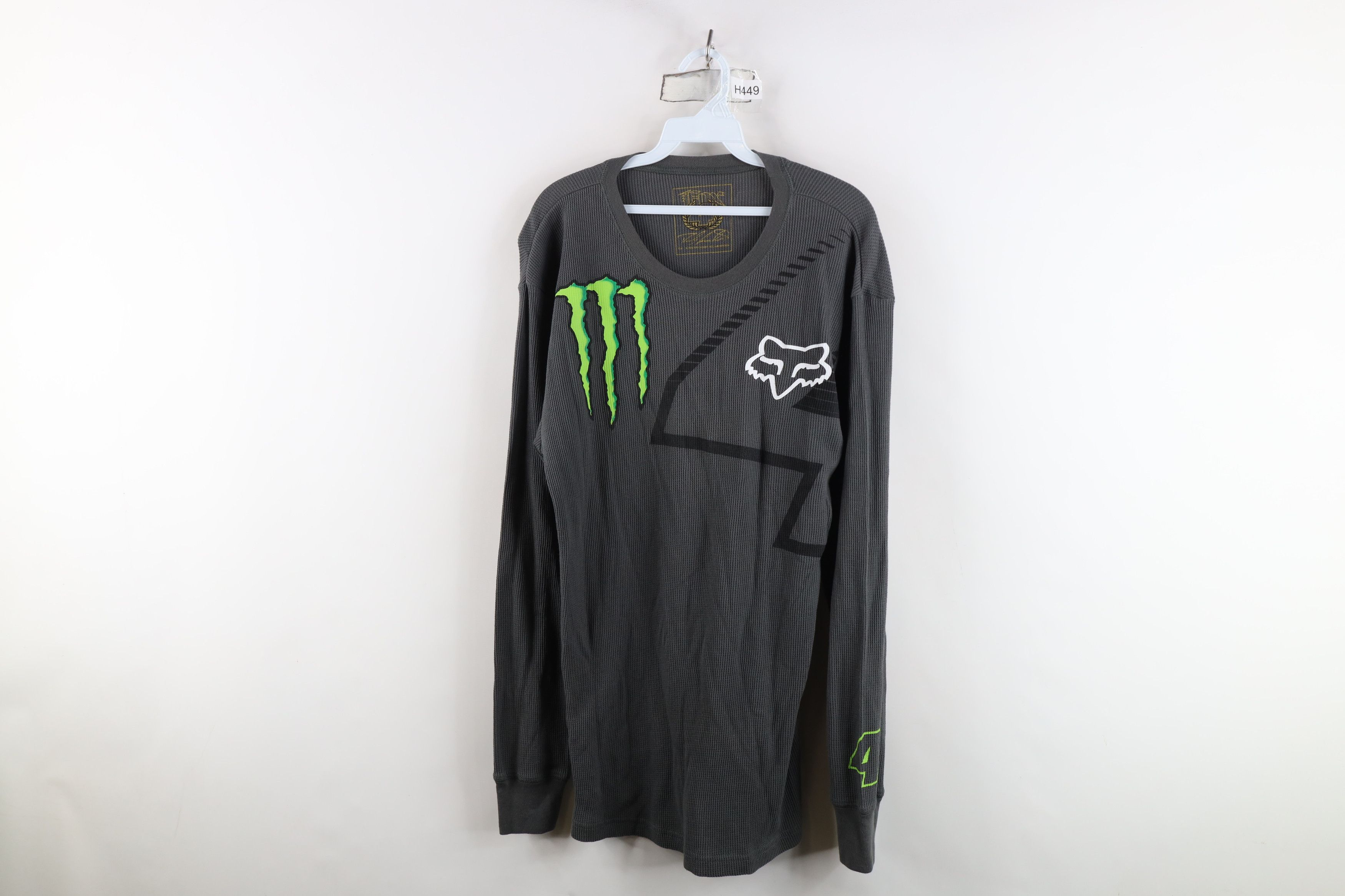 Fox Racing Fox Racing x Monster Energy Thermal Waffle Knit T-Shirt Size US XL / EU 56 / 4 - 1 Thumbnail