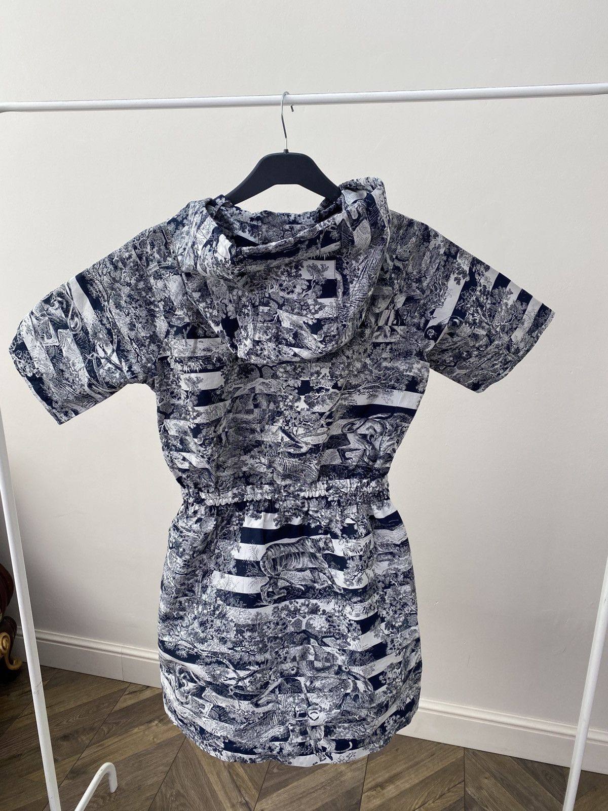 Dior Dior Women Short Hooded Dress Navy Blue Technical Jacquard Size S / US 4 / IT 40 - 17 Thumbnail