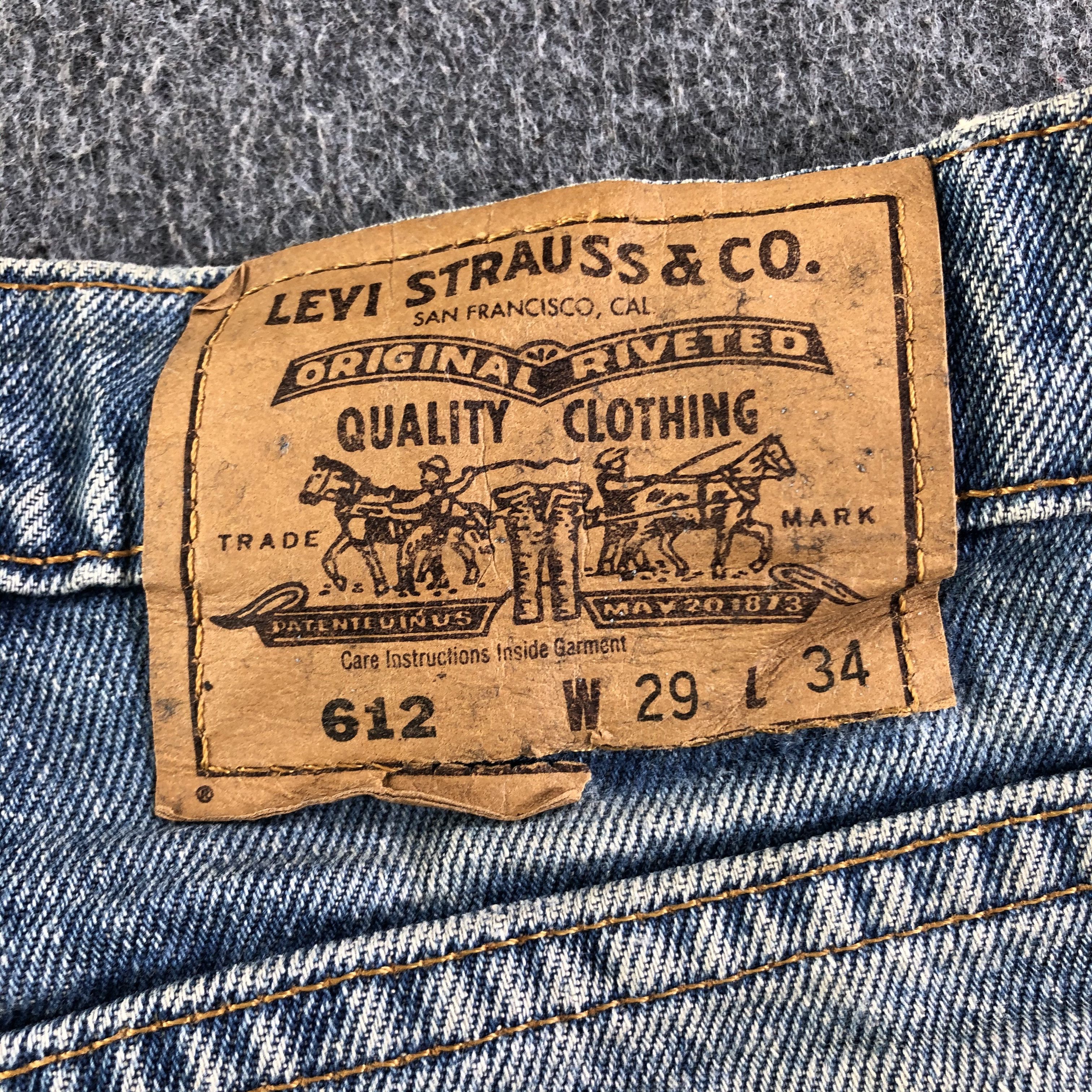 Levi's Vintage Blue Wash Levis 612 Jeans-J3771 Size US 28 / EU 44 - 5 Thumbnail