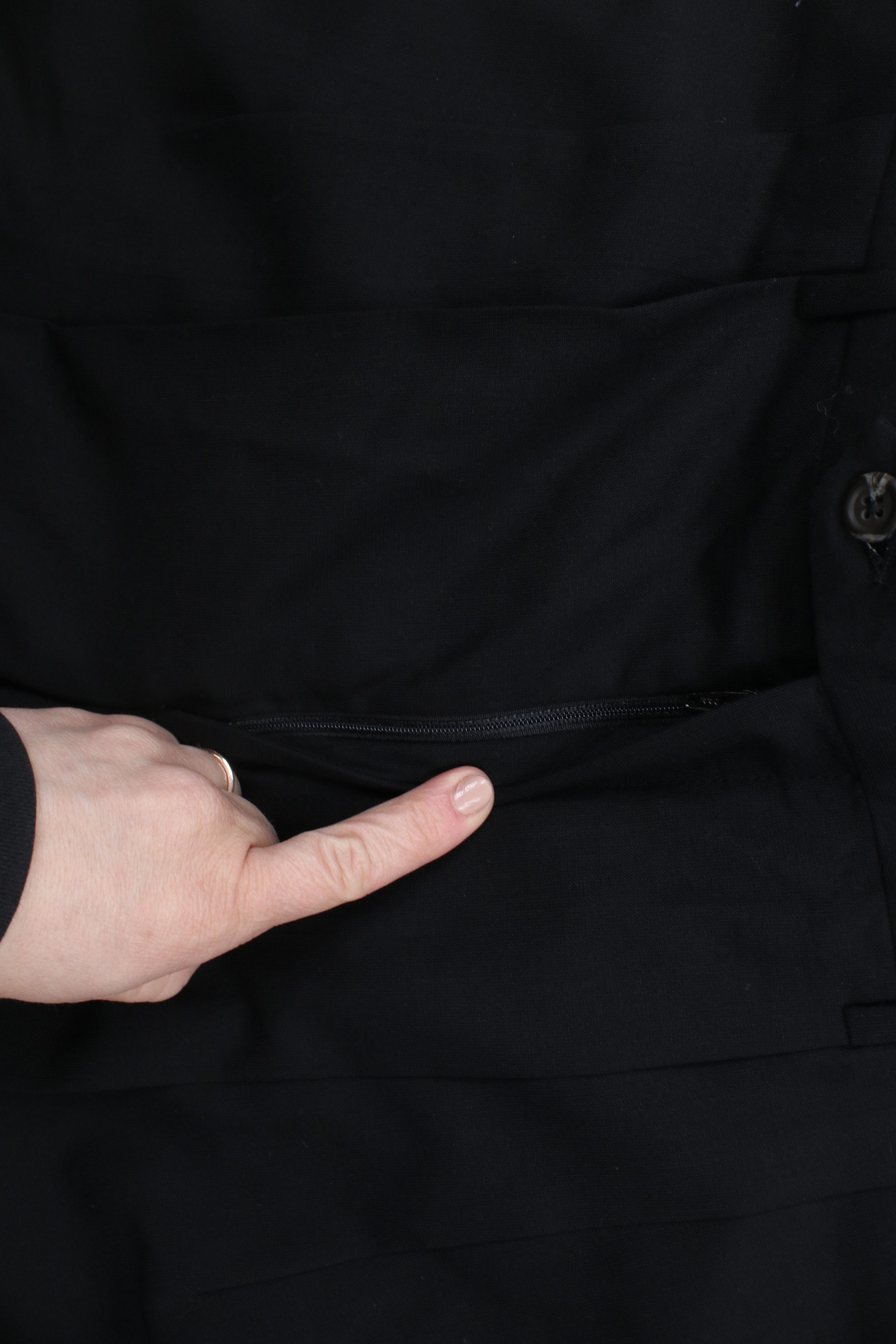 Ralph Lauren × Vintage Vintage 90s Ralph Lauren Cuffed Wide Leg Chino Pants Black Size US 30 / EU 46 - 5 Thumbnail