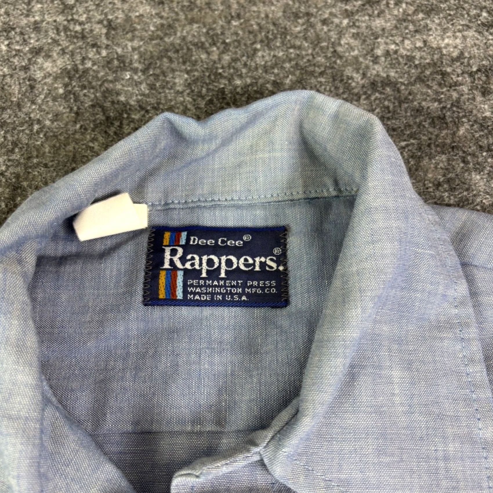 Vintage VINTAGE Dee Cee Rappers Shirt Blue Pearl Snap Mens S 1970s Western Permanent Press Size US S / EU 44-46 / 1 - 3 Thumbnail