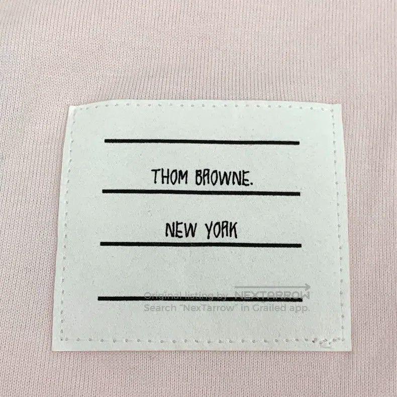 Thom Browne Thom Browne Pink cotton round-neck short-sleeved shirt wit Size S / US 4 / IT 40 - 5 Thumbnail