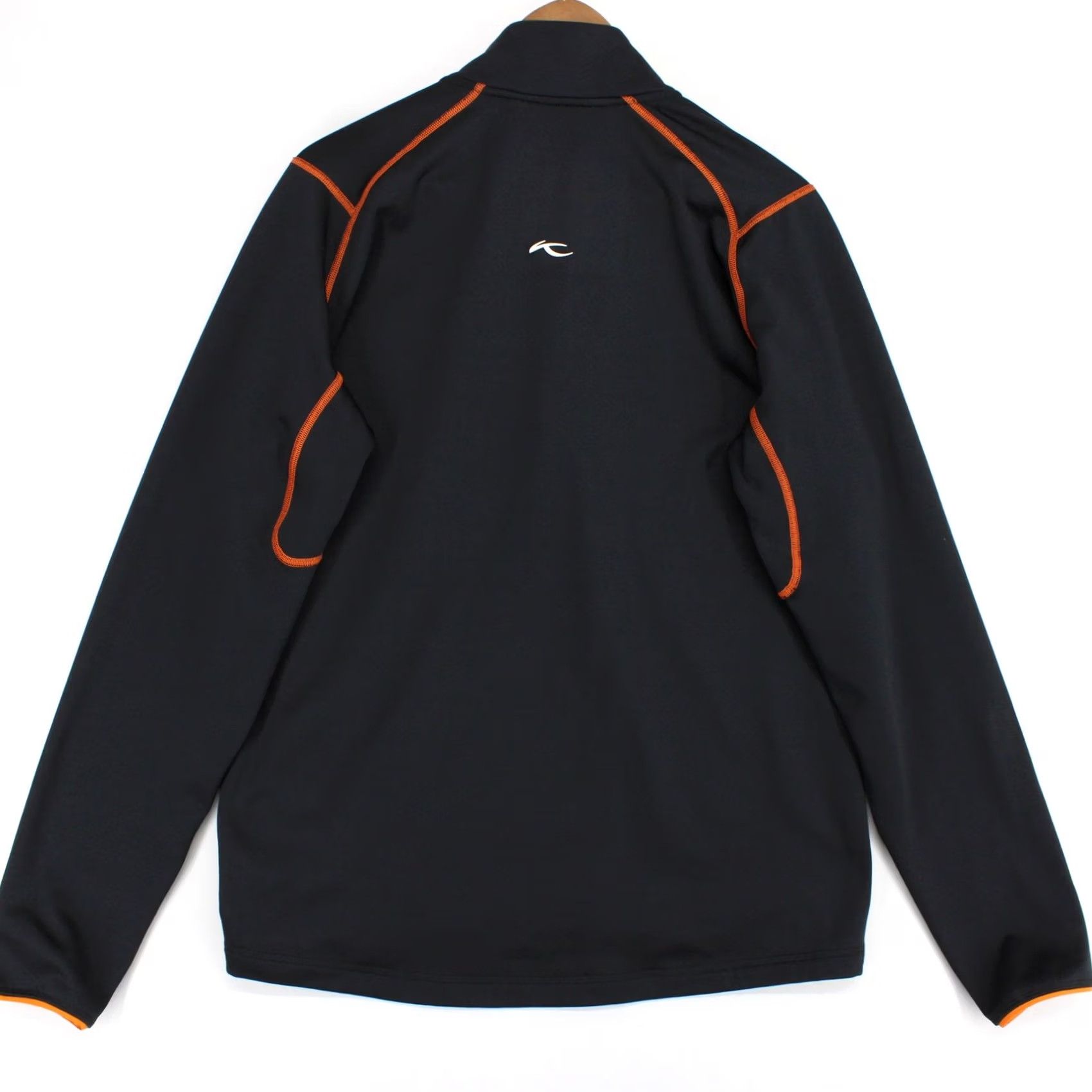KJUS Kjus Hydraulic Half Zip Mens M Black Orange Contrast Stitch Performance Ski Size US M / EU 48-50 / 2 - 2 Thumbnail