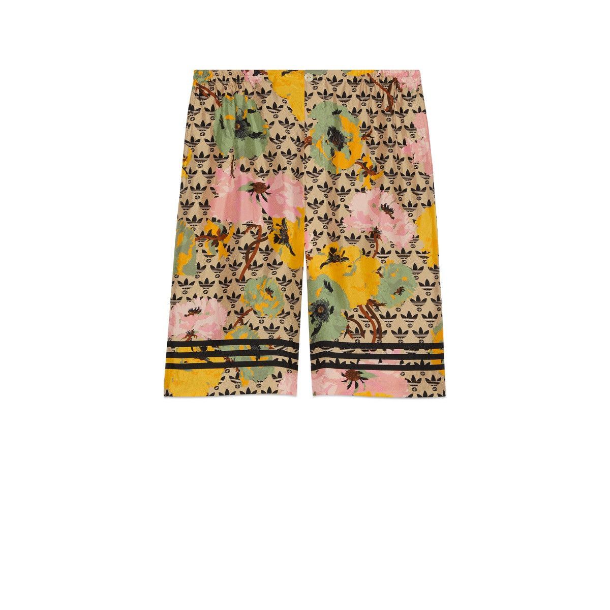 Adidas × Gucci 🔥LIMITED🔥 Adidas x Gucci Silk Print Shorts Size US 32 / EU 48 - 1 Thumbnail