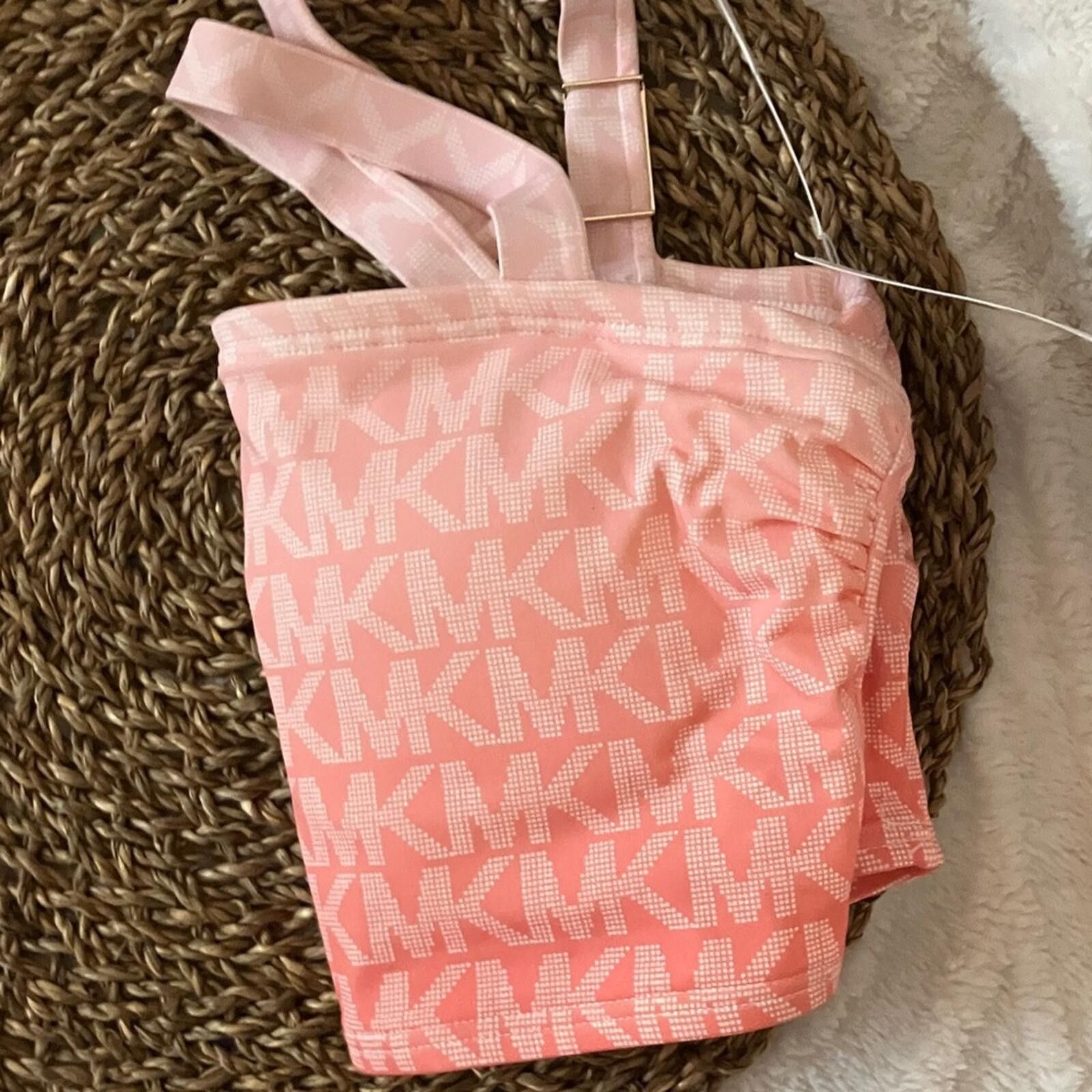 Michael Kors Michael Kors Pink Logo Crop Top with Adjustable Straps Size S / US 4 / IT 40 - 8 Thumbnail