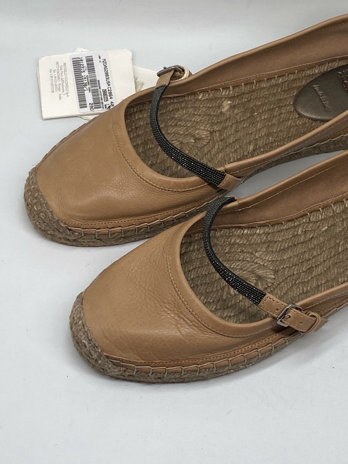 Brunello Cucinelli Brunello Cucinelli Monili Leather Espadrilles size 40 Size US 10 / IT 40 - 7 Thumbnail