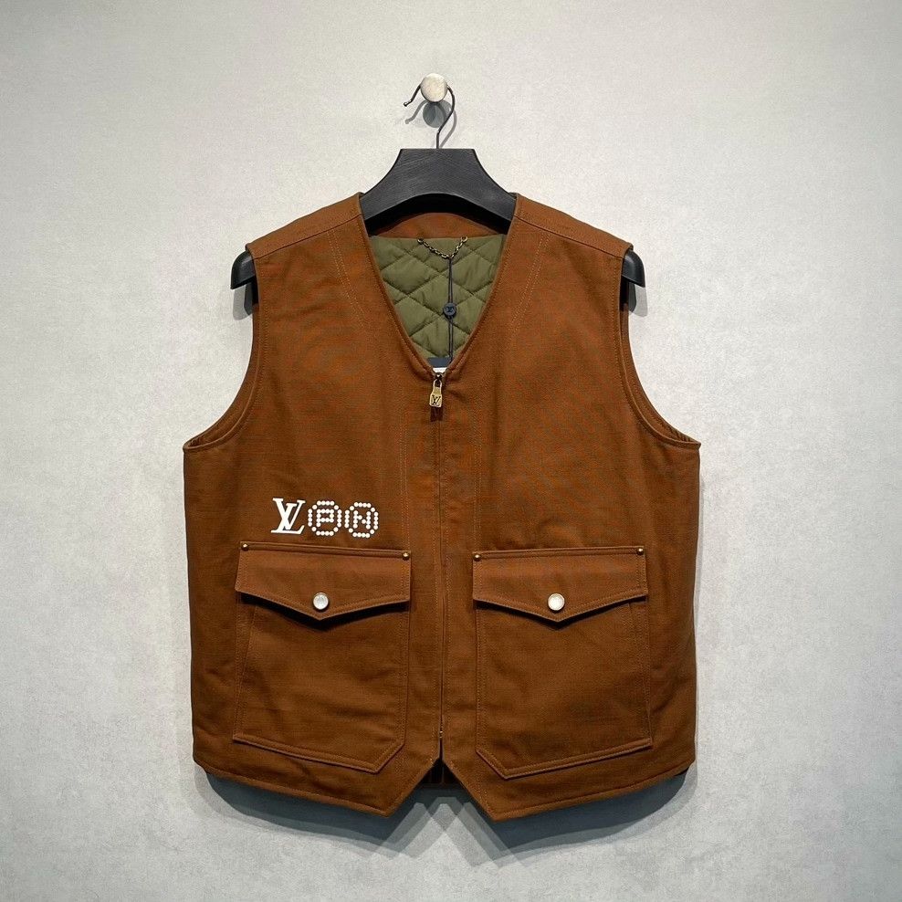 Louis Vuitton Louis Vuitton x Nigo Logo Print Vest 52 Size US L / EU 52-54 / 3 - 1 Thumbnail