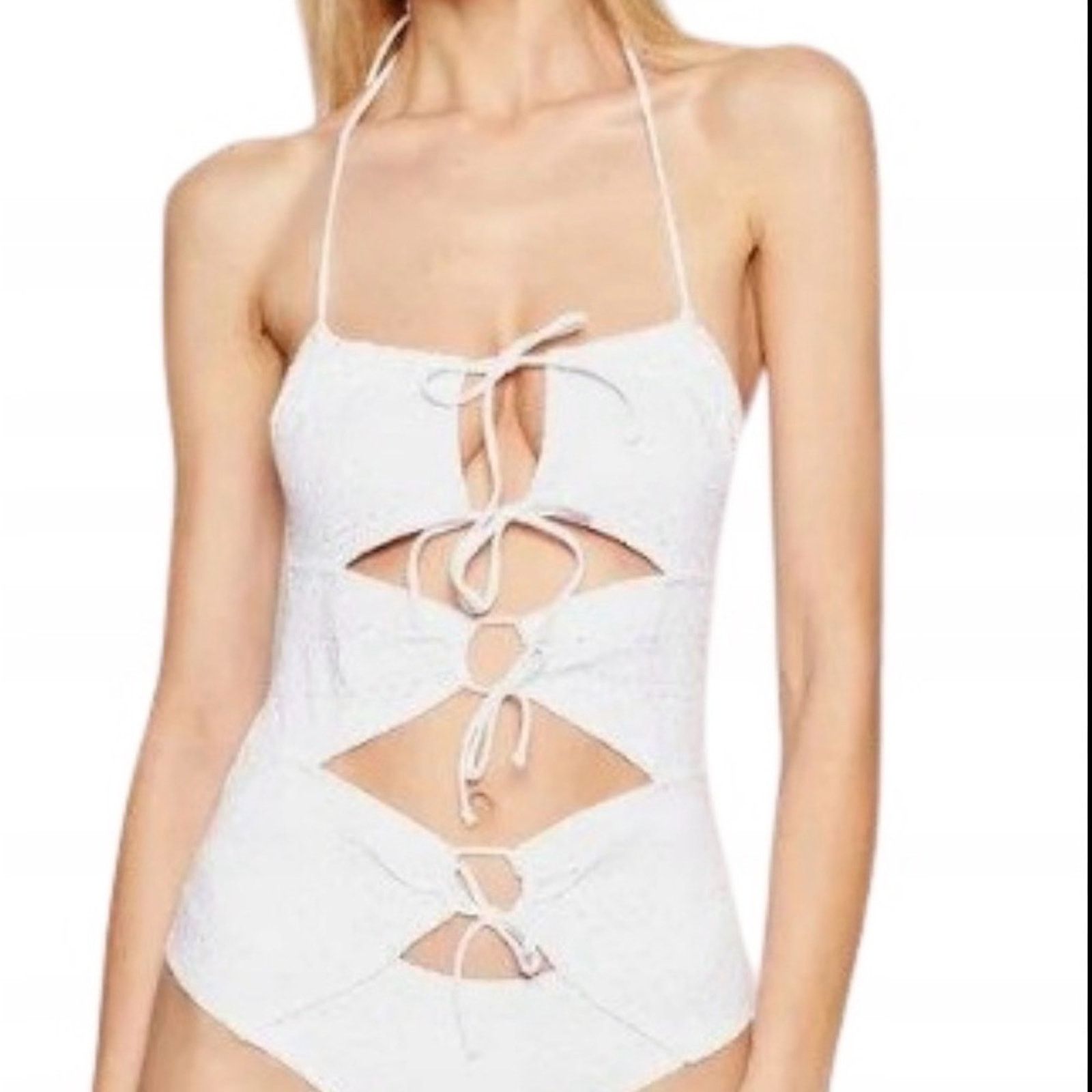 Guess Guess Boho White One-Piece Swimsuit Bikini Bathing suit XS Size ONE SIZE - 2 Thumbnail