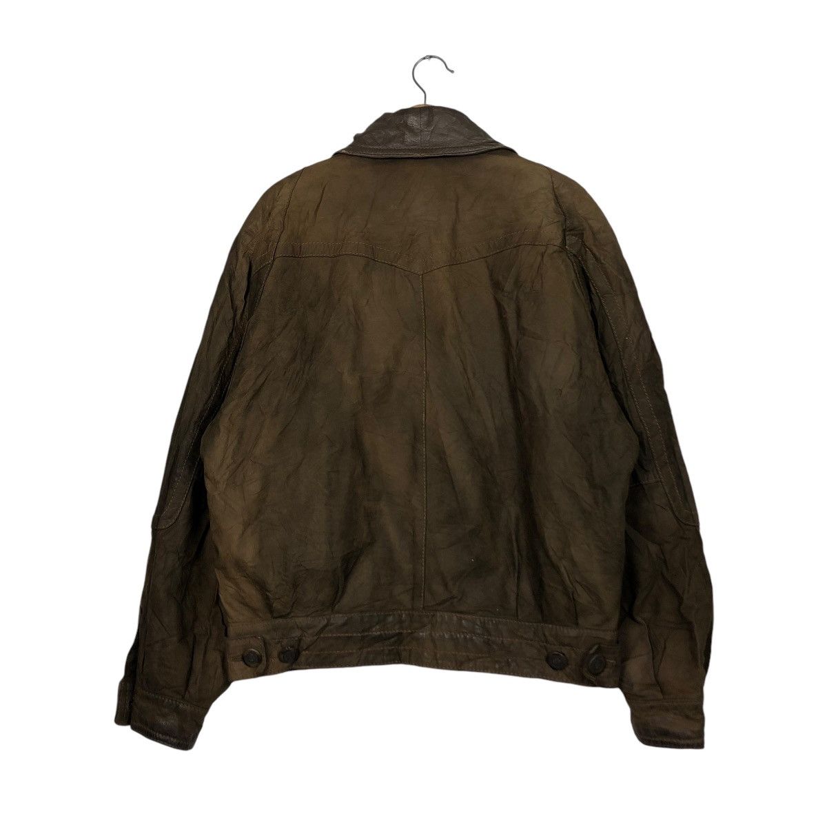 Vintage 🔥VINTAGE BOMBER LEATHER JACKET MAFFEI VERA PELLE ITALY Size US M / EU 48-50 / 2 - 10 Thumbnail