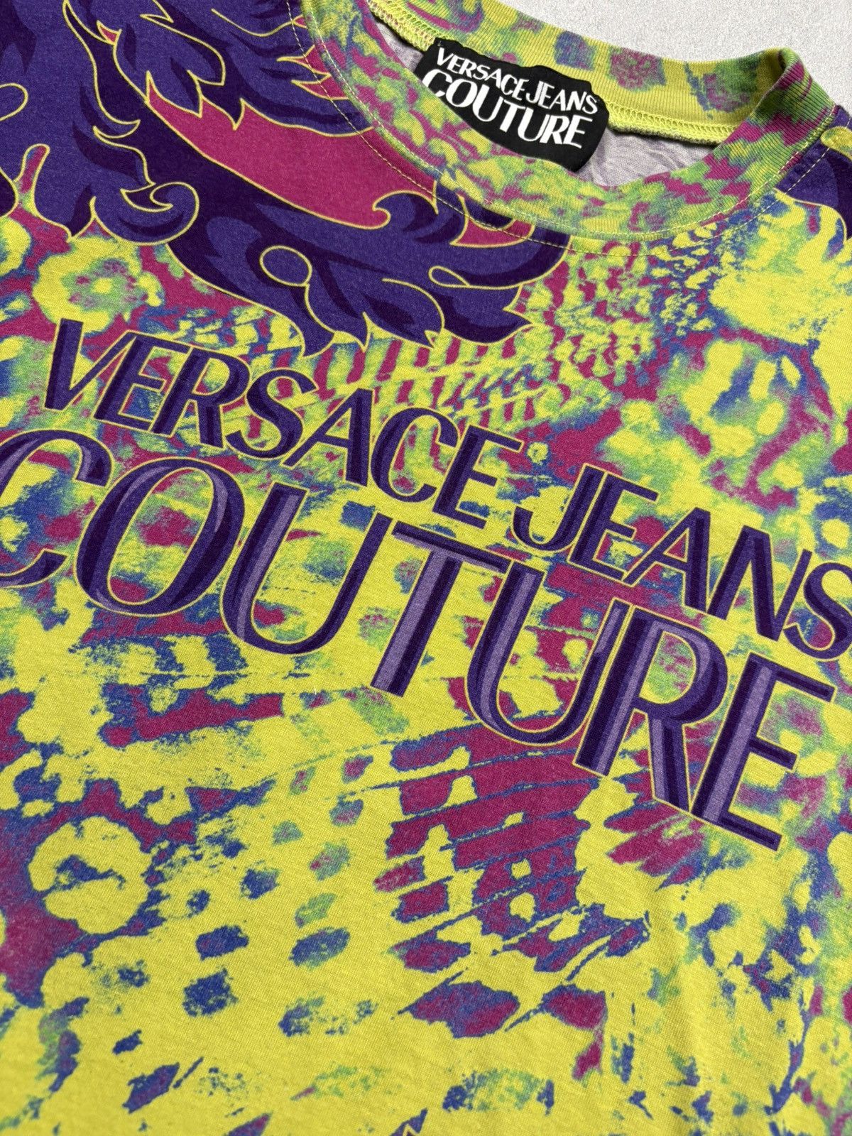 Versace Versace Jeans Couture All-Over Baroque Psychedelic T-Shirt M Size M / US 6-8 / IT 42-44 - 10 Thumbnail