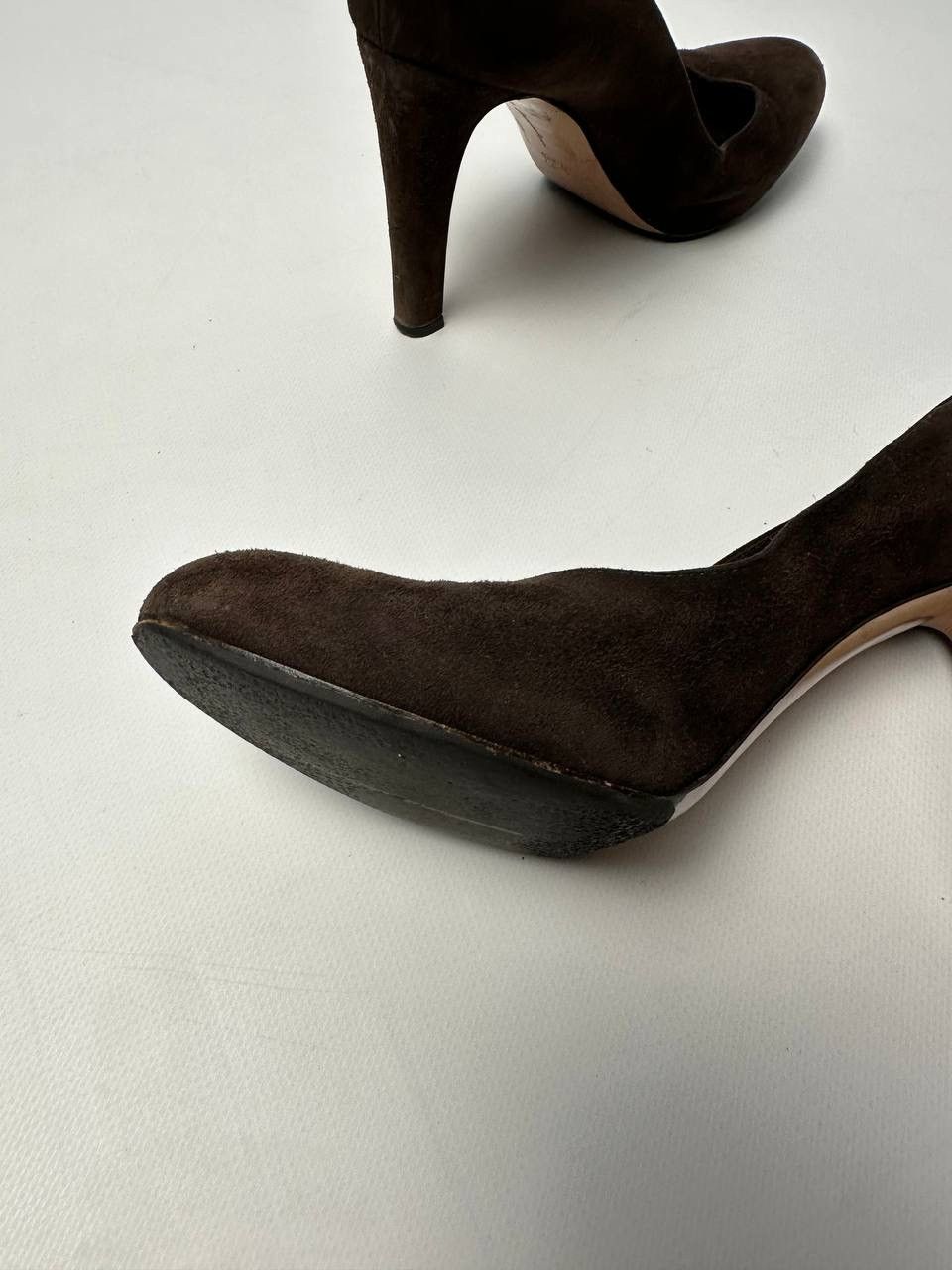 Gianvito Rossi Gianvito Rossi Brown Suede Heels Size 38 Size US 8 / IT 38 - 18 Thumbnail