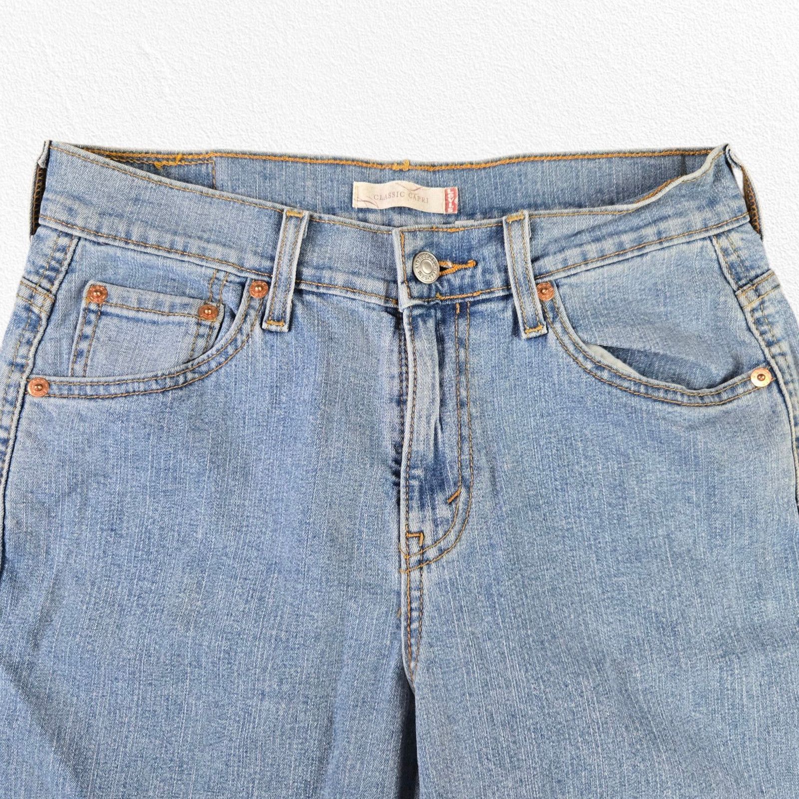 Levi's Y2K Levi's Light Wash Straight Capri Jeans Size 6 Size 28" / US 6 / IT 42 - 3 Thumbnail