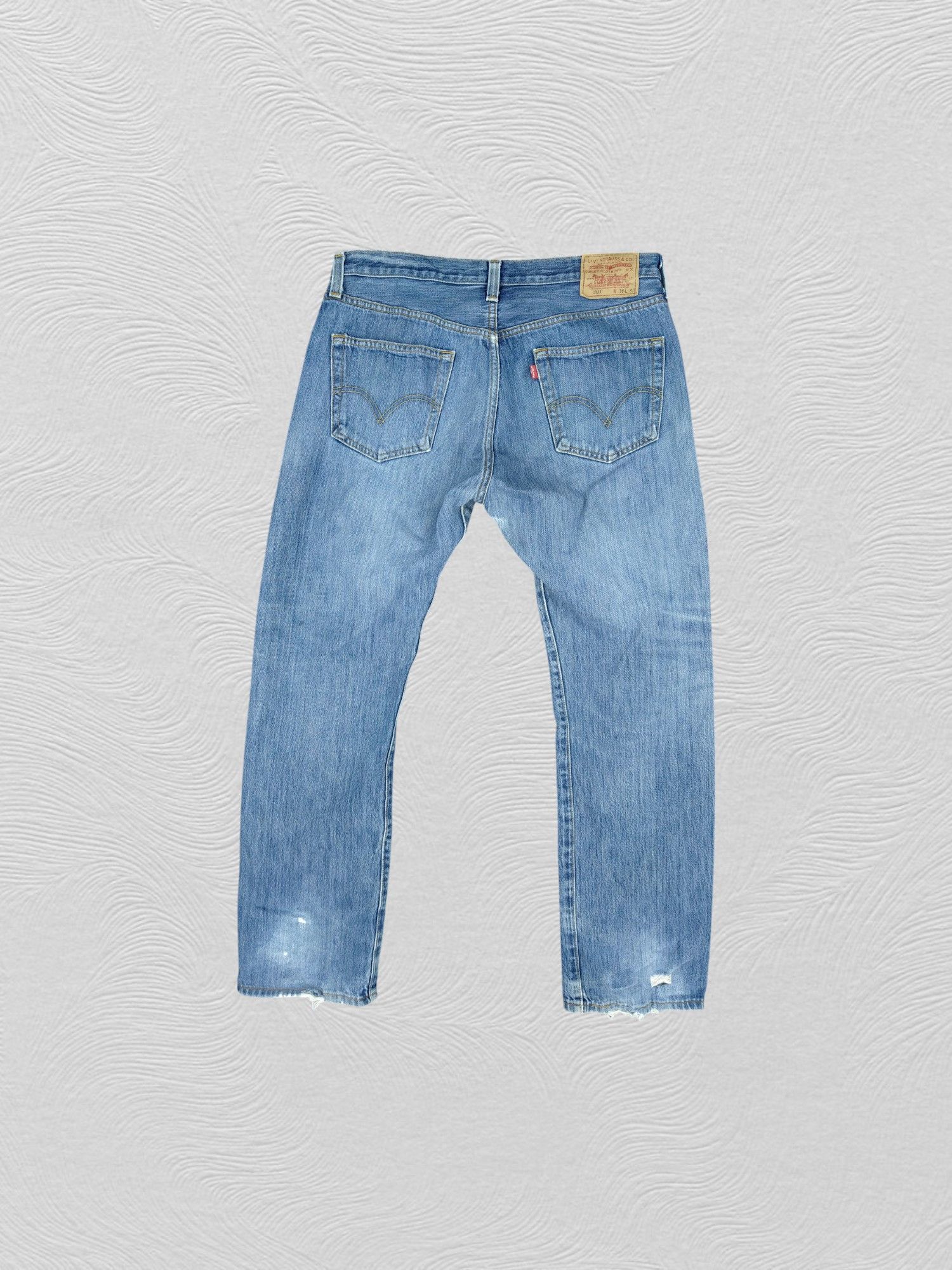 Levi's Vintage Levi's 501 Distressed Denim 36x31.5 -JN118 Size US 36 / EU 52 - 2 Thumbnail