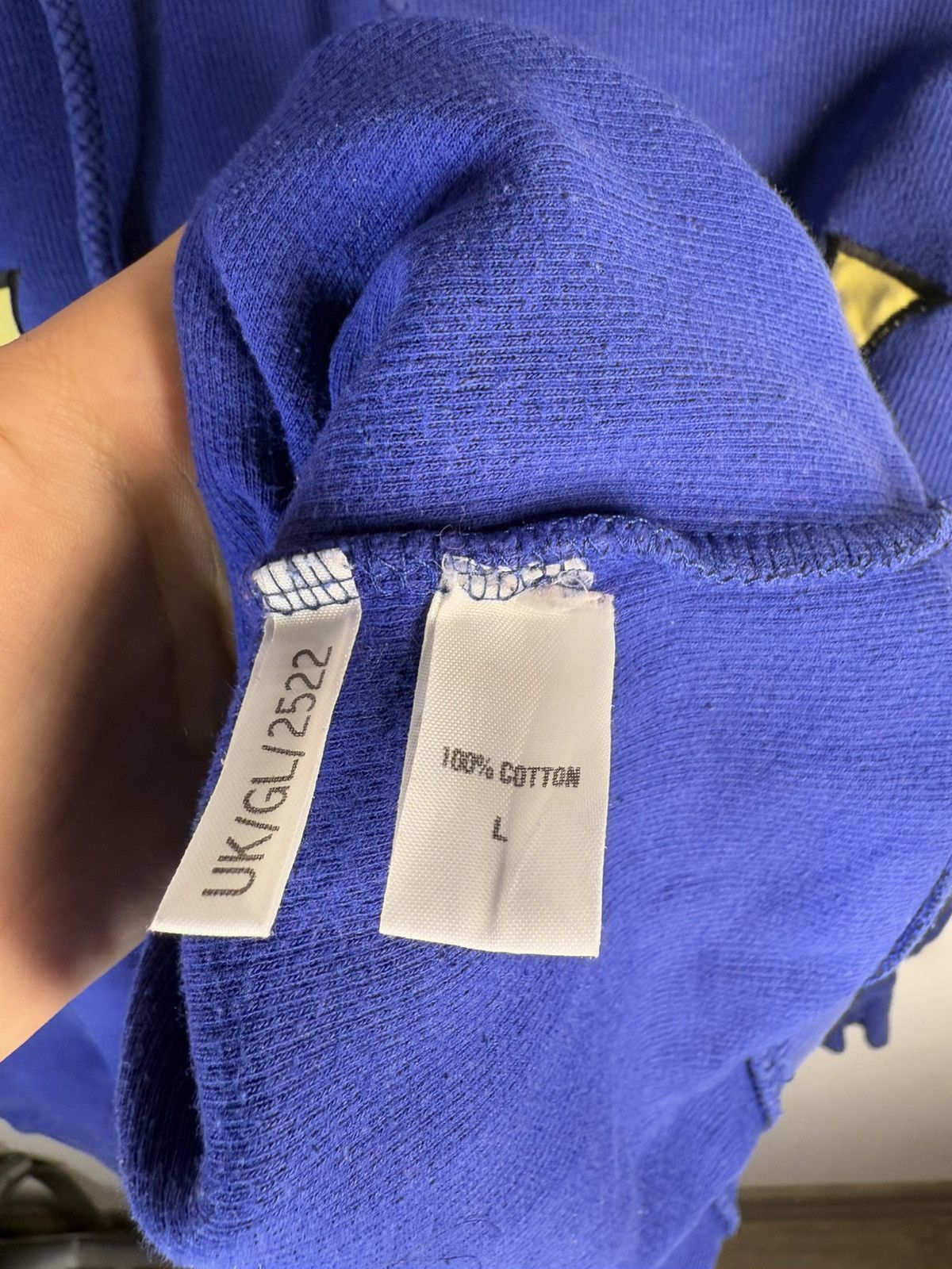Yves Saint Laurent Big Logo YSL Hoodie Sweatshirt Rare Sweater Blue Navy 90s Size US L / EU 52-54 / 3 - 6 Thumbnail