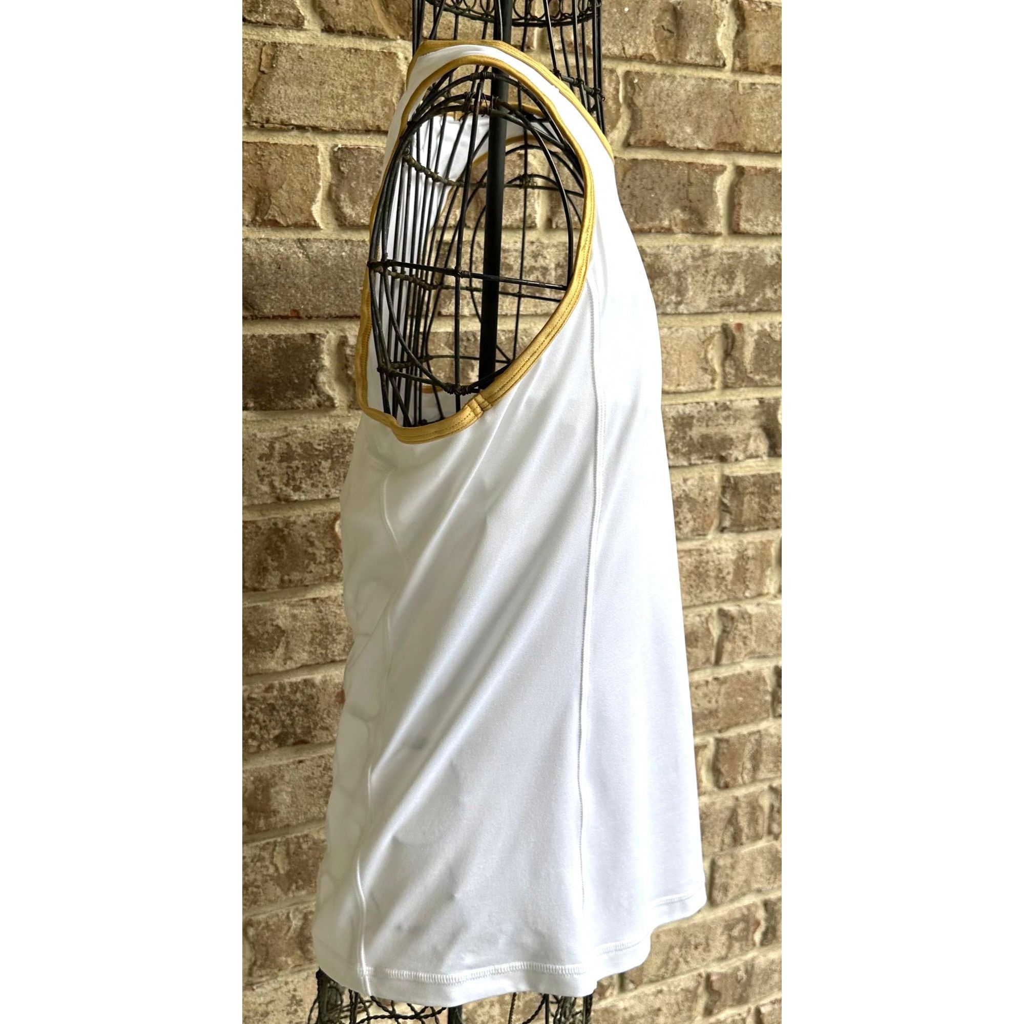 Other Bosofibella Athletic Top Large White Sleeveless Racerback Pi Size L / US 10 / IT 46 - 9 Thumbnail