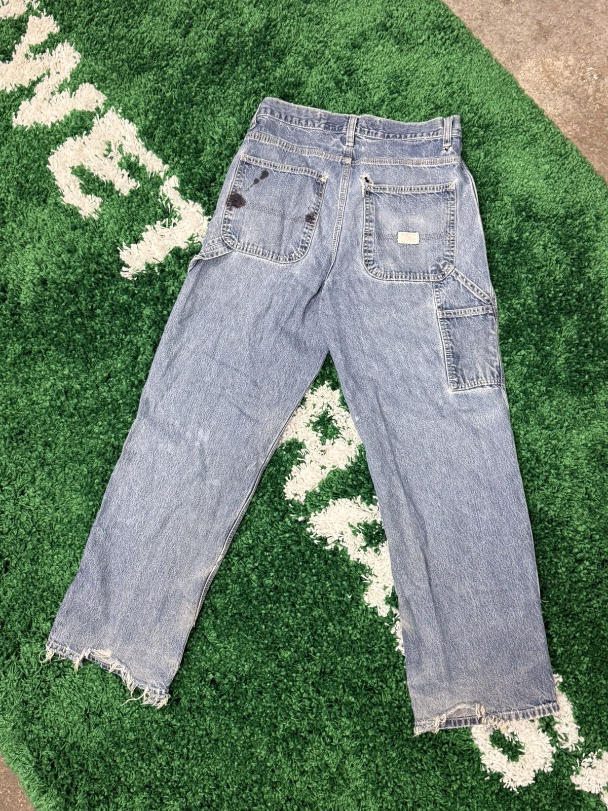 Gap 2004 Distressed Thrashed Vintage Gap Carpenter Jeans 31 x 30 Size US 31 - 1 Thumbnail
