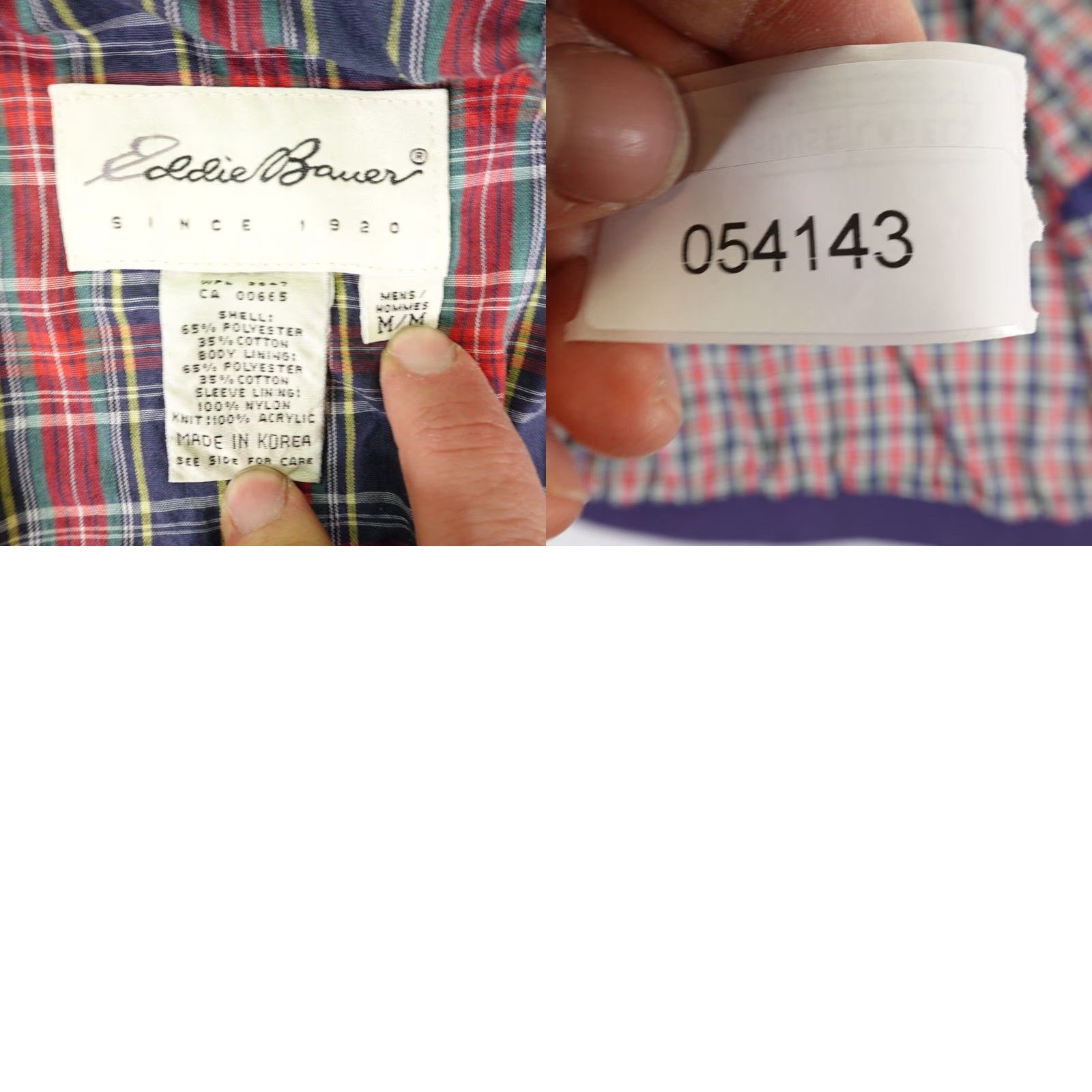 Eddie Bauer VINTAGE Eddie Bauer Jacket Mens M Blue Windbreaker Lined Flannel Mid-Length Coat Y2K Men Size US M / EU 48-50 / 2 - 8 Thumbnail