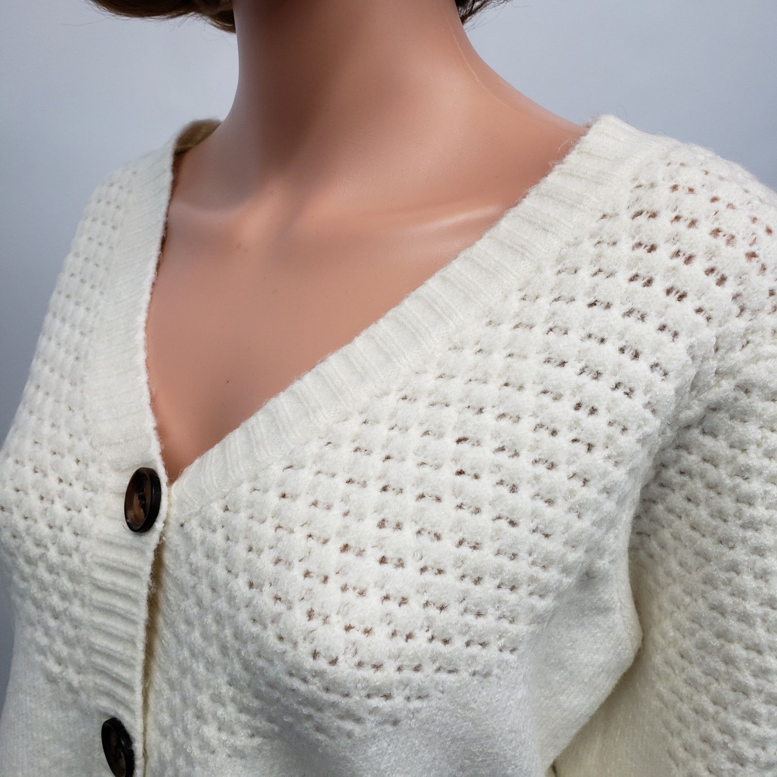 Lulus NWOT Lulus Warming Up to You Knit Cropped Cardigan Sweater Size M / US 6-8 / IT 42-44 - 9 Thumbnail