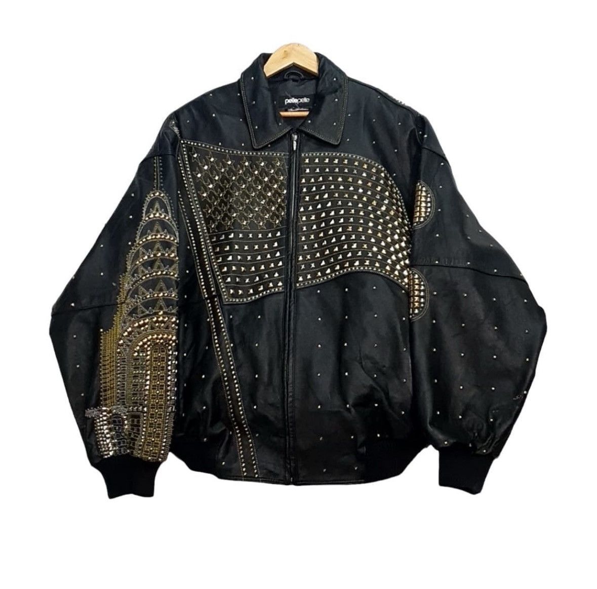 Pelle Pelle PELLE PELLE statue of liberty leather jacket Size US XL / EU 56 / 4 - 1 Thumbnail
