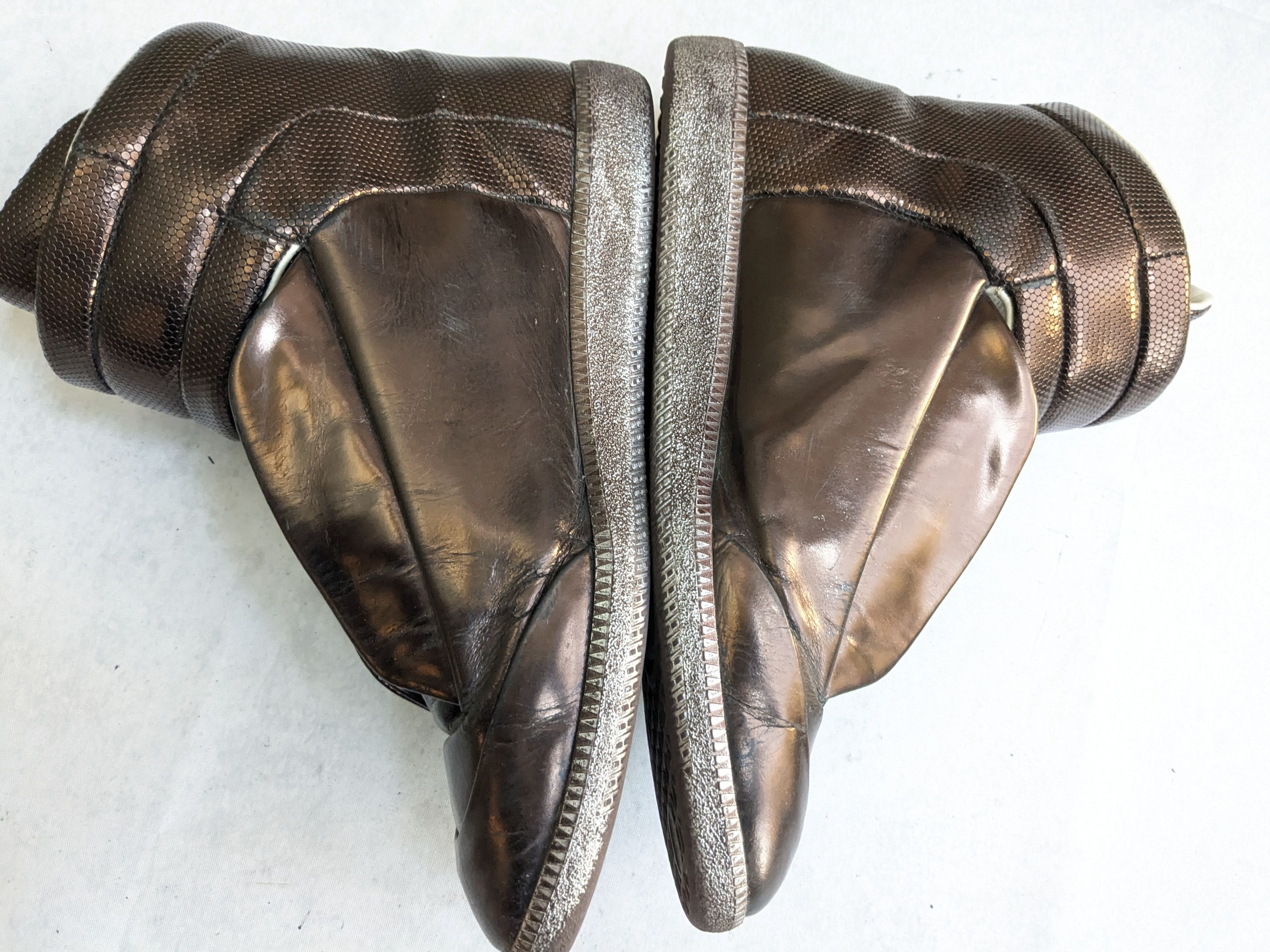 Maison Margiela Maison Margiela Future Brown High Tops 11 44 Leather Size US 11 / EU 44 - 12 Thumbnail