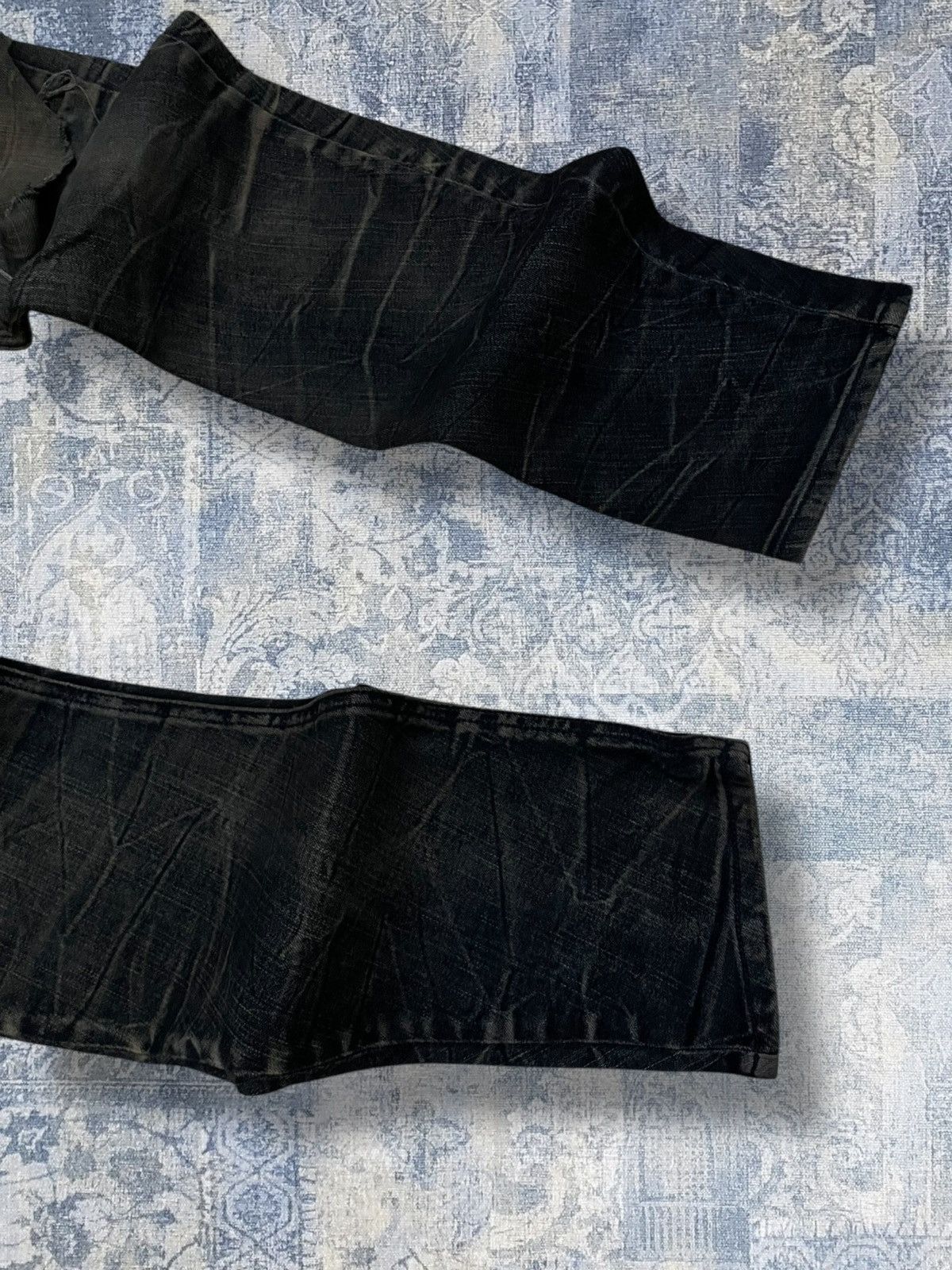 Japanese Brand Vintage 1990s Japan Designer Semantic Iconic Mudwash Denim Size US 34 / EU 50 - 5 Thumbnail