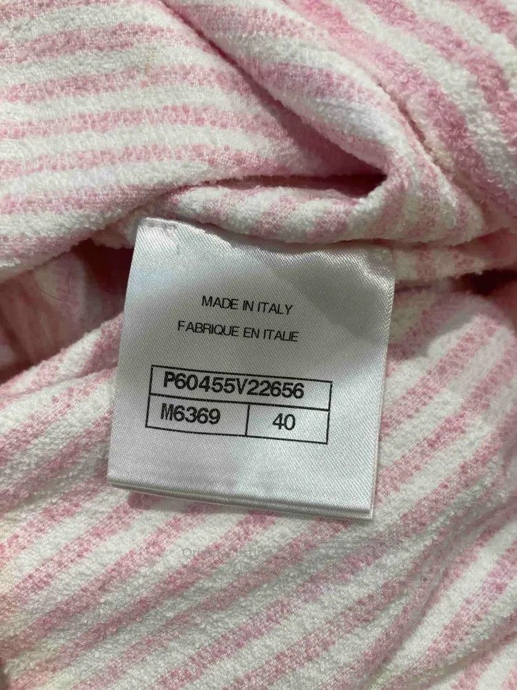 Chanel Chanel 19c Cruise Pink Striped Printed Short Sleeve T-shir Size S / US 4 / IT 40 - 4 Thumbnail