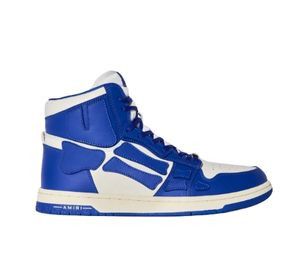 Amiri o1mle0925 Skel Hi Top Sneakers in Blue/White Size US 10 / EU 43 - 1 Thumbnail