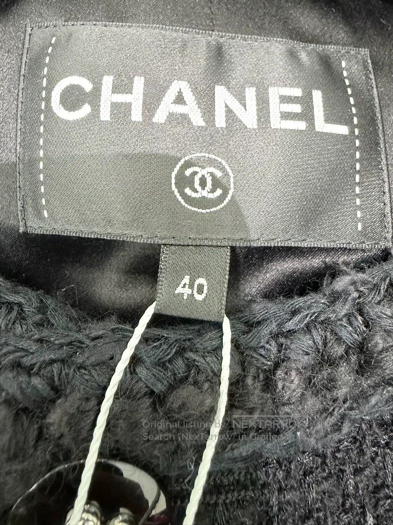 Chanel Chanel Black tweed four-pocket jacket Size S / US 4 / IT 40 - 5 Thumbnail