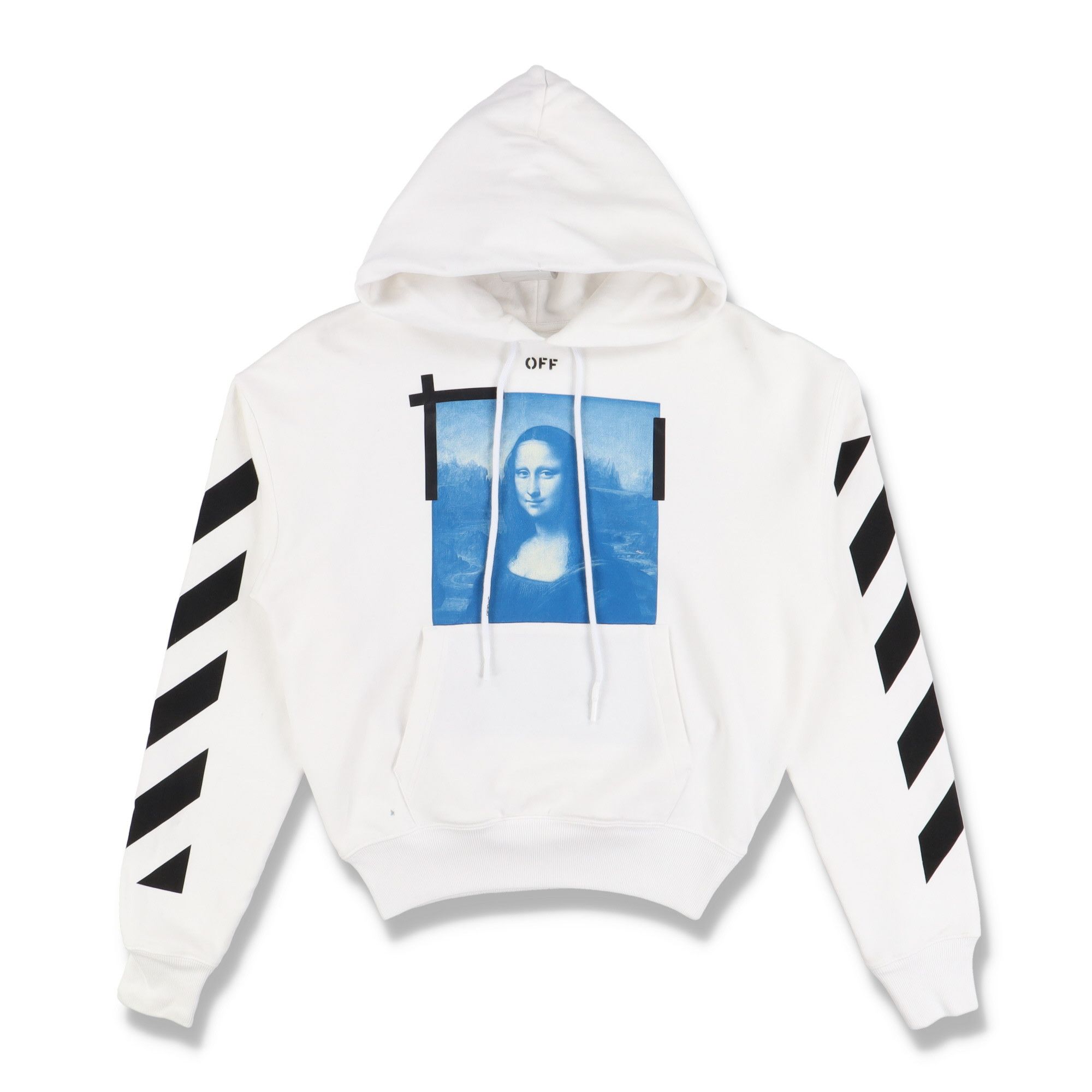 Off-White White Mona Lisa Arrows Oversized Hoodie Size XXS / US 00 / IT 34 - 2 Thumbnail